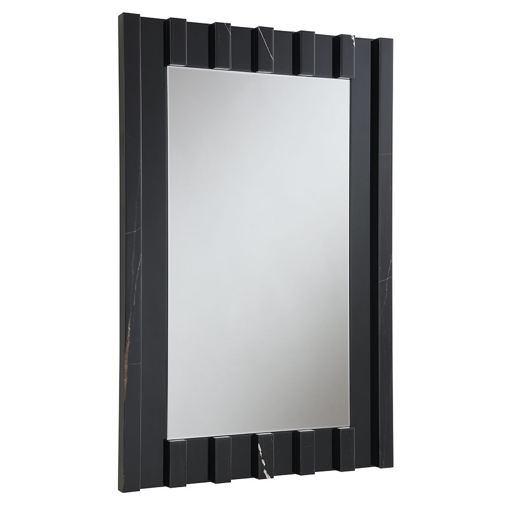 Drisana - Accent Mirror - Black Mirrored, black