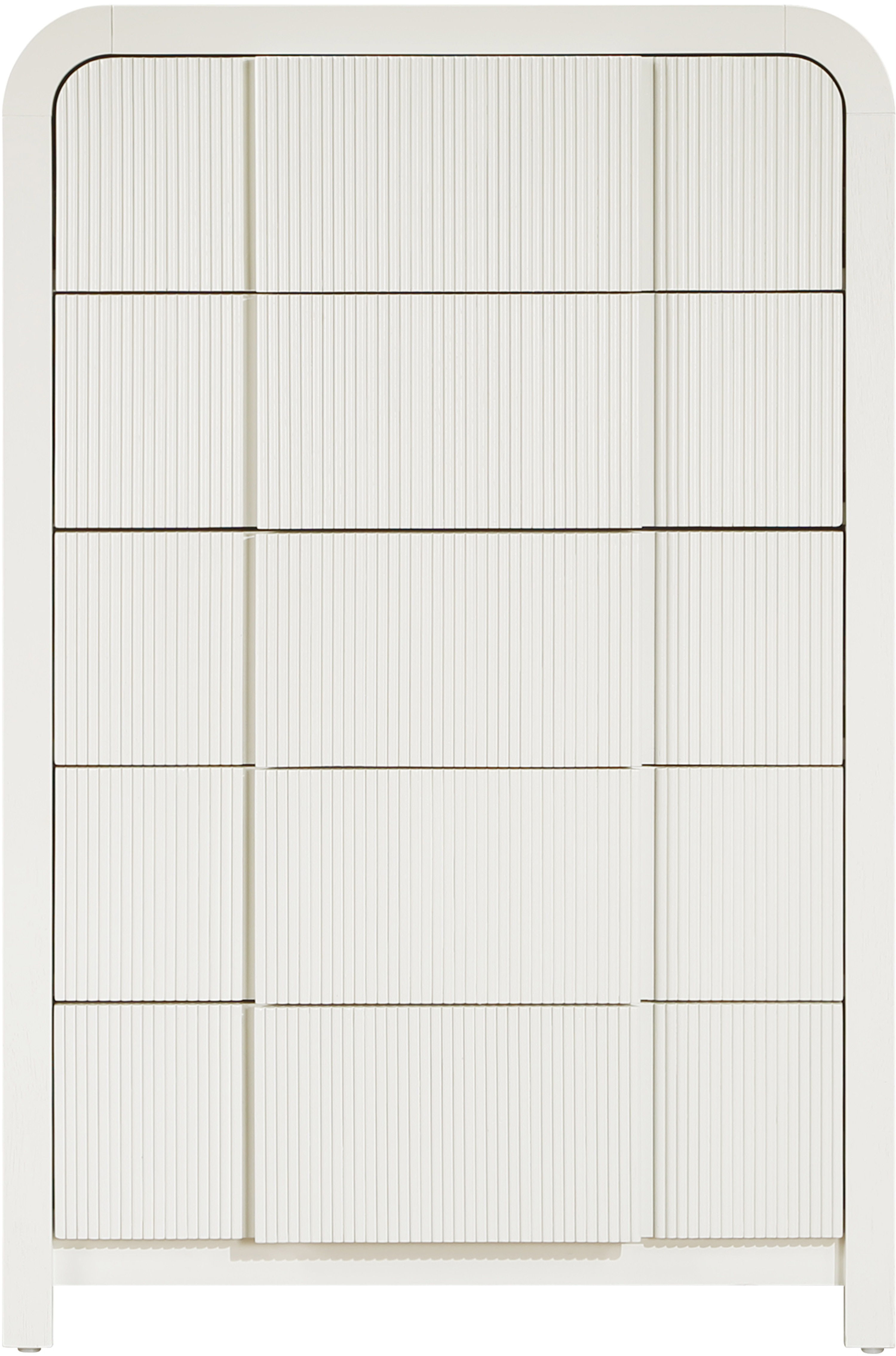 Fluted - Chest - Cream