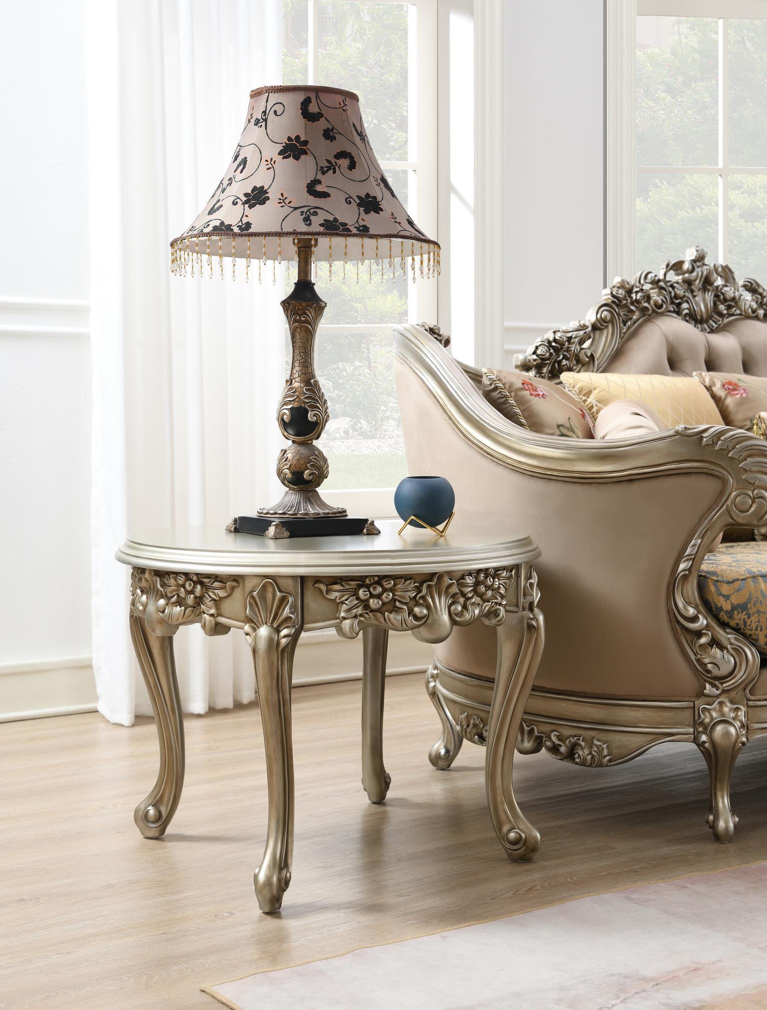 T197 - Traditional End Table - Champagne