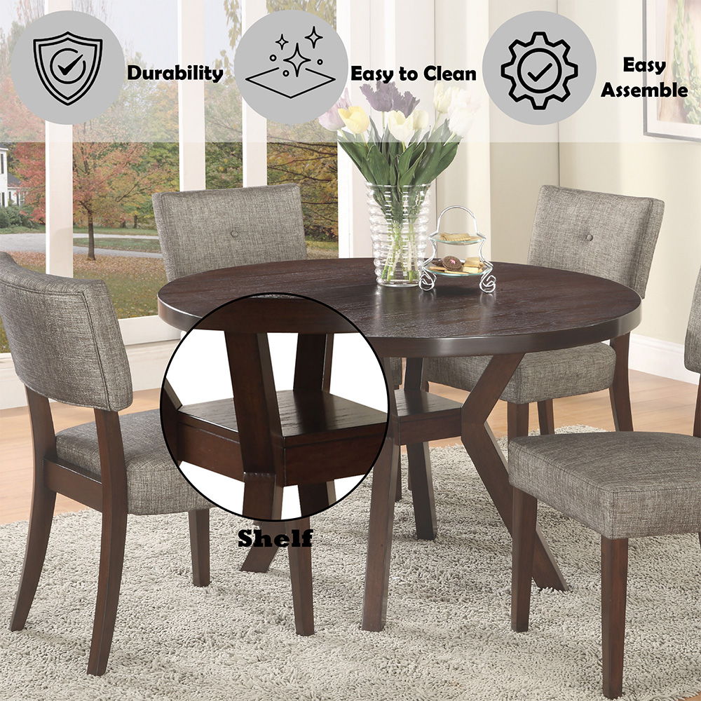 Drake - Dining Table - Espresso, dark brown, view 3