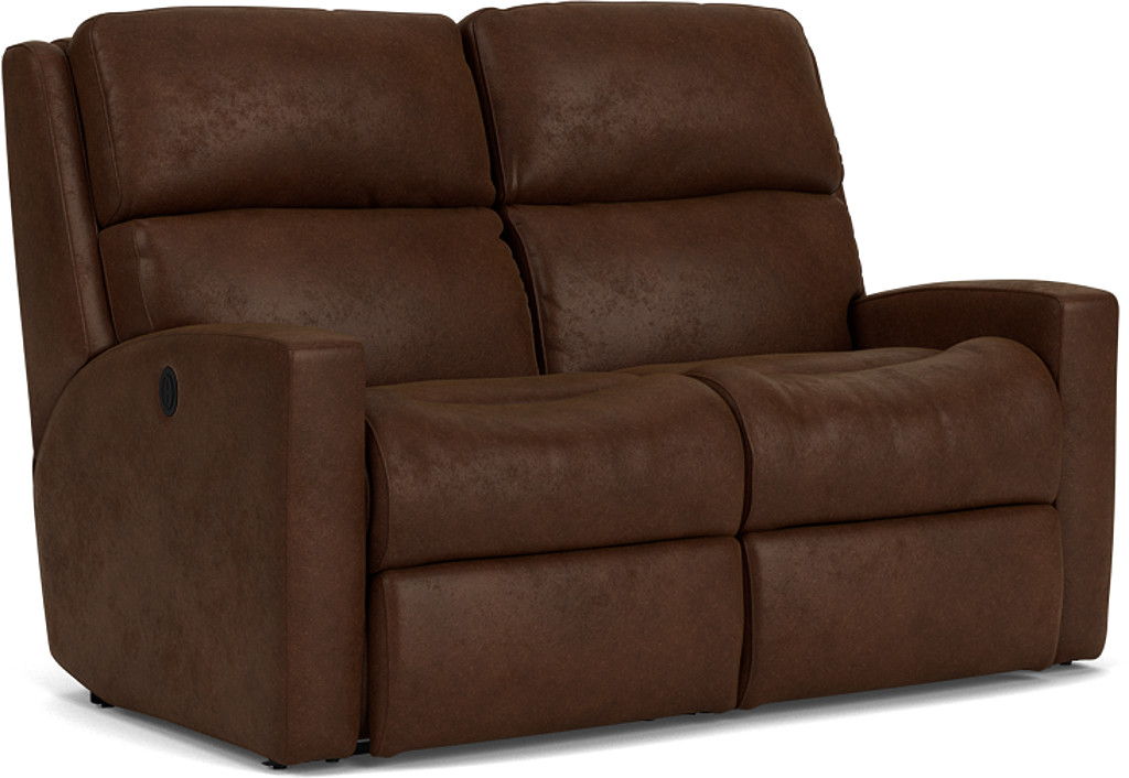 Catalina - Transitional Fabric Reclining Loveseat, red, view 2