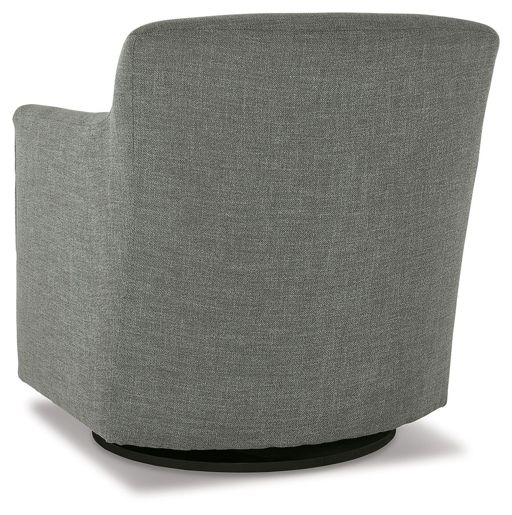 Ashley Furniture Bradney - Swivel Accent Chair - Gray - Image 5