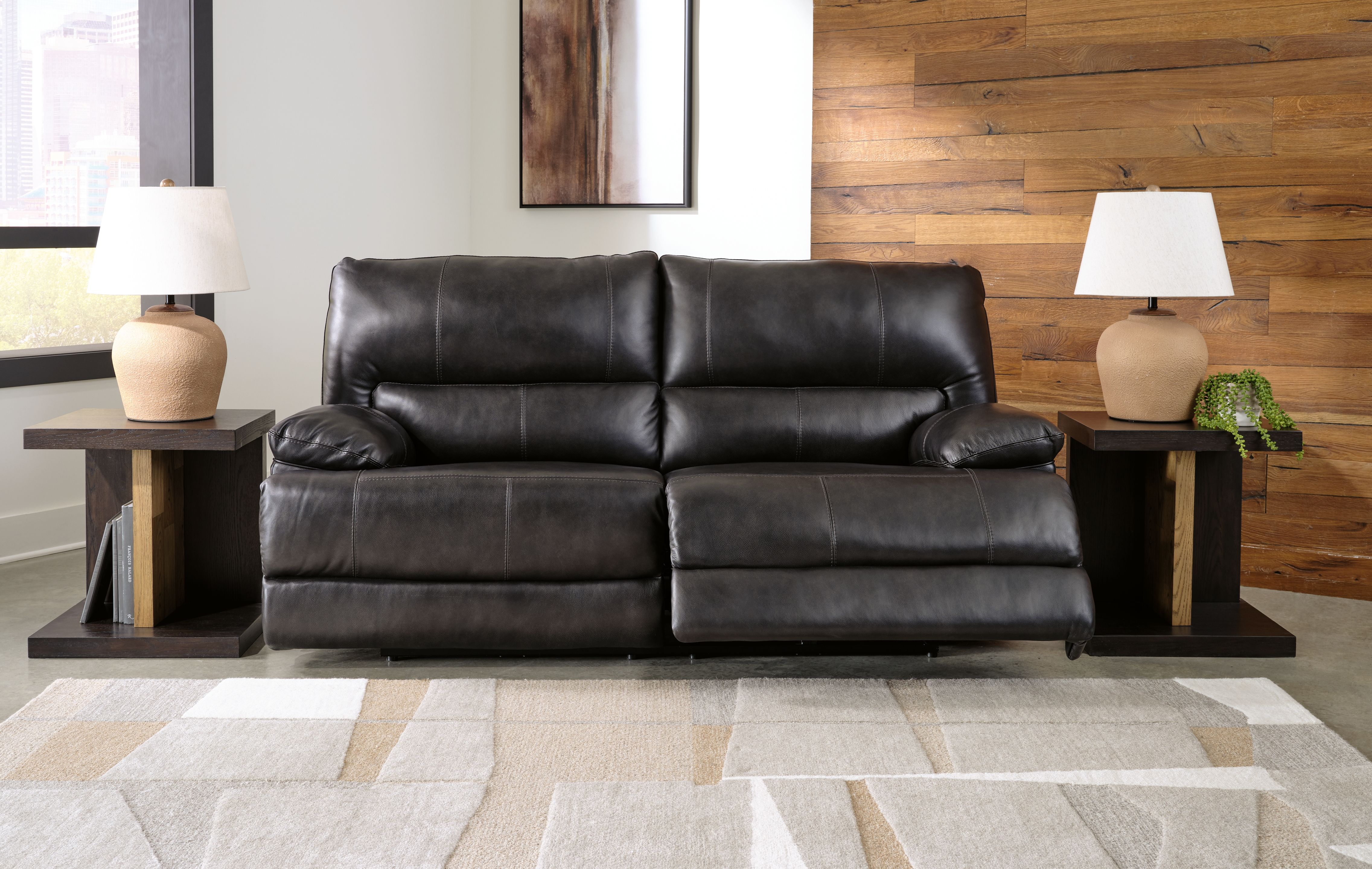 Ashley Furniture Mountainous - 2 Seat Power Reclining Sofa With Adj Headrest - Eclipse - Image 7