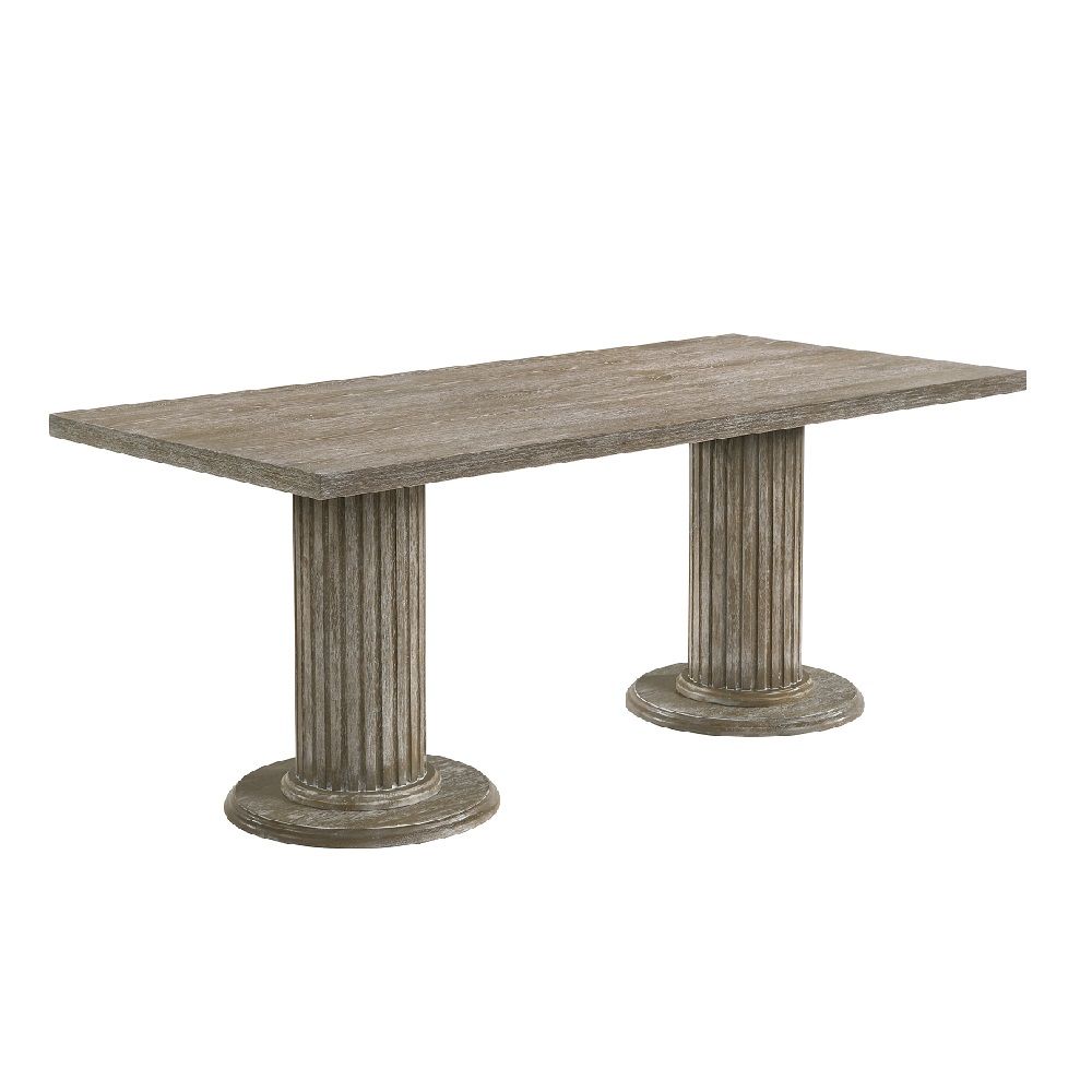 Gabrian - 31" Dining Table - Reclaimed Gray, gray, view 2