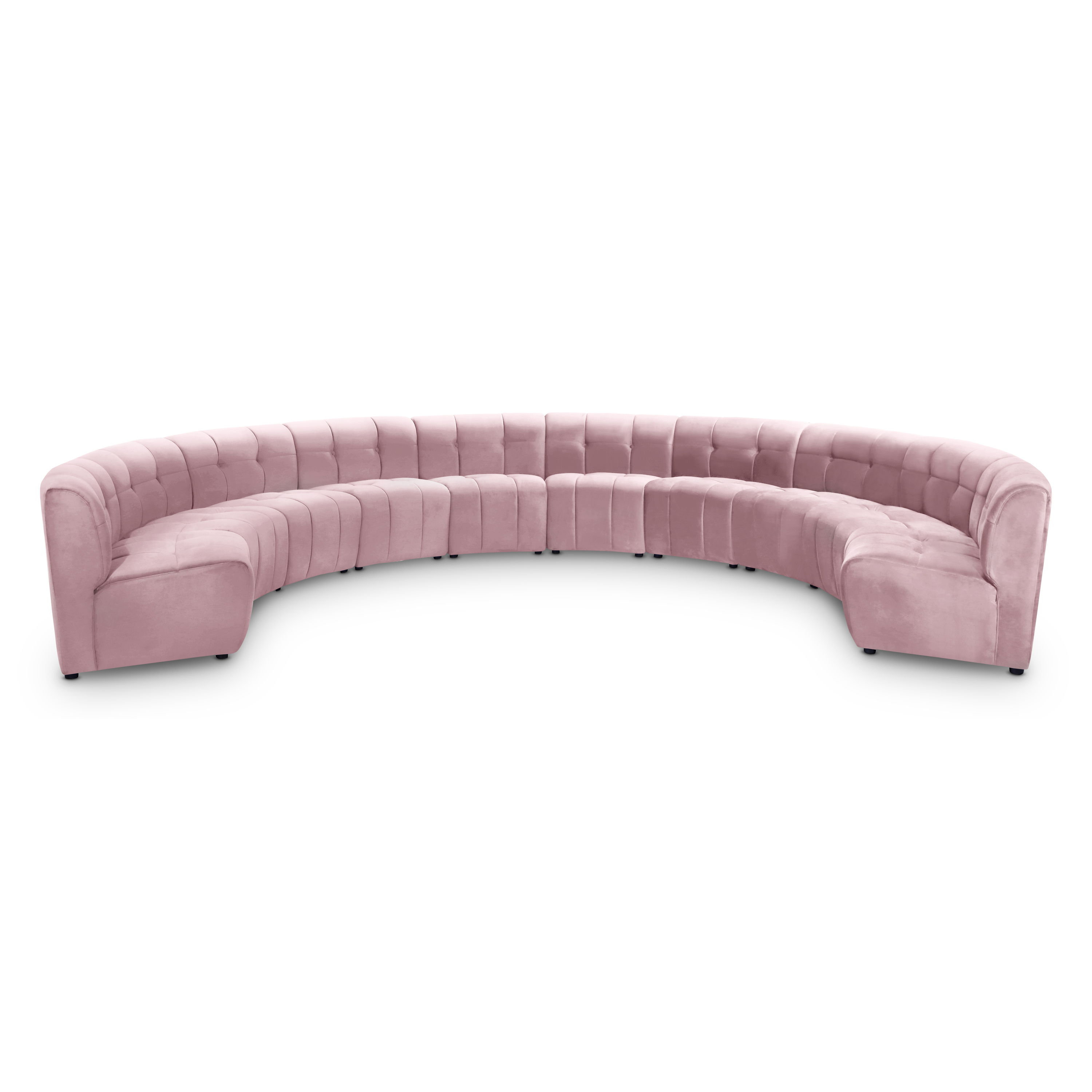 Limitless - 10 Piece Modular Sectional - Pink