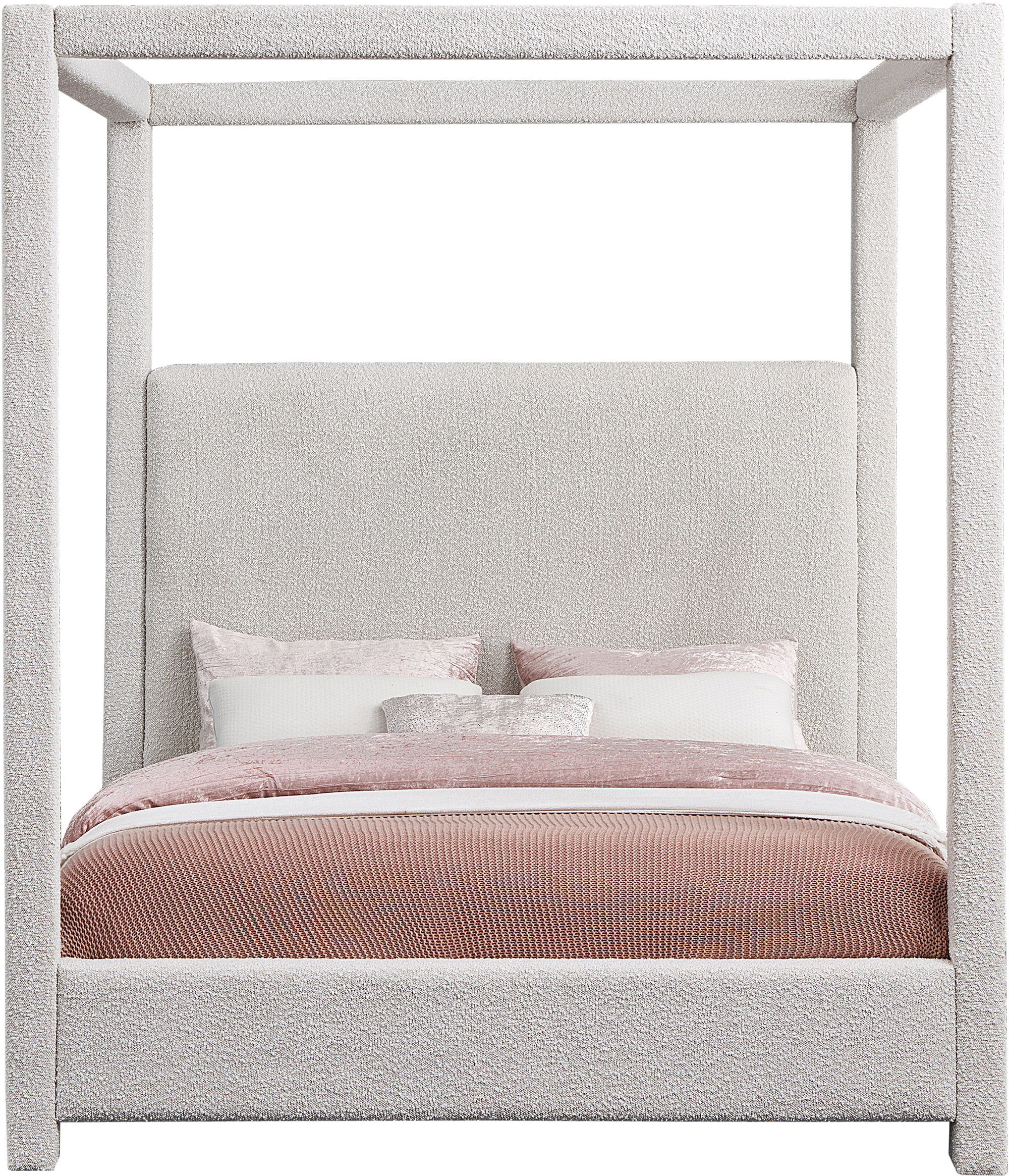 Eden - King Bed - Cream