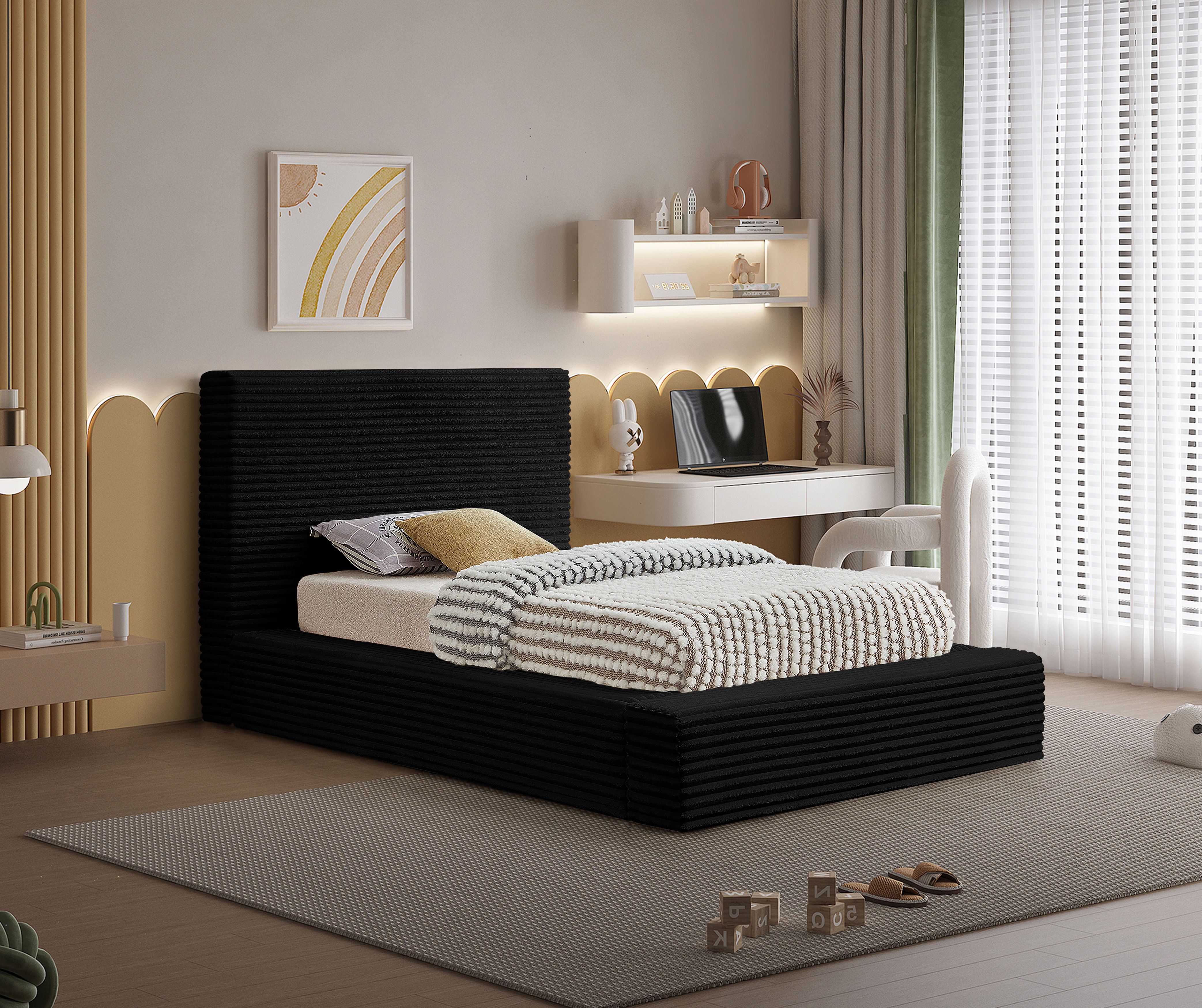 Dexter - Twin Bed - Black