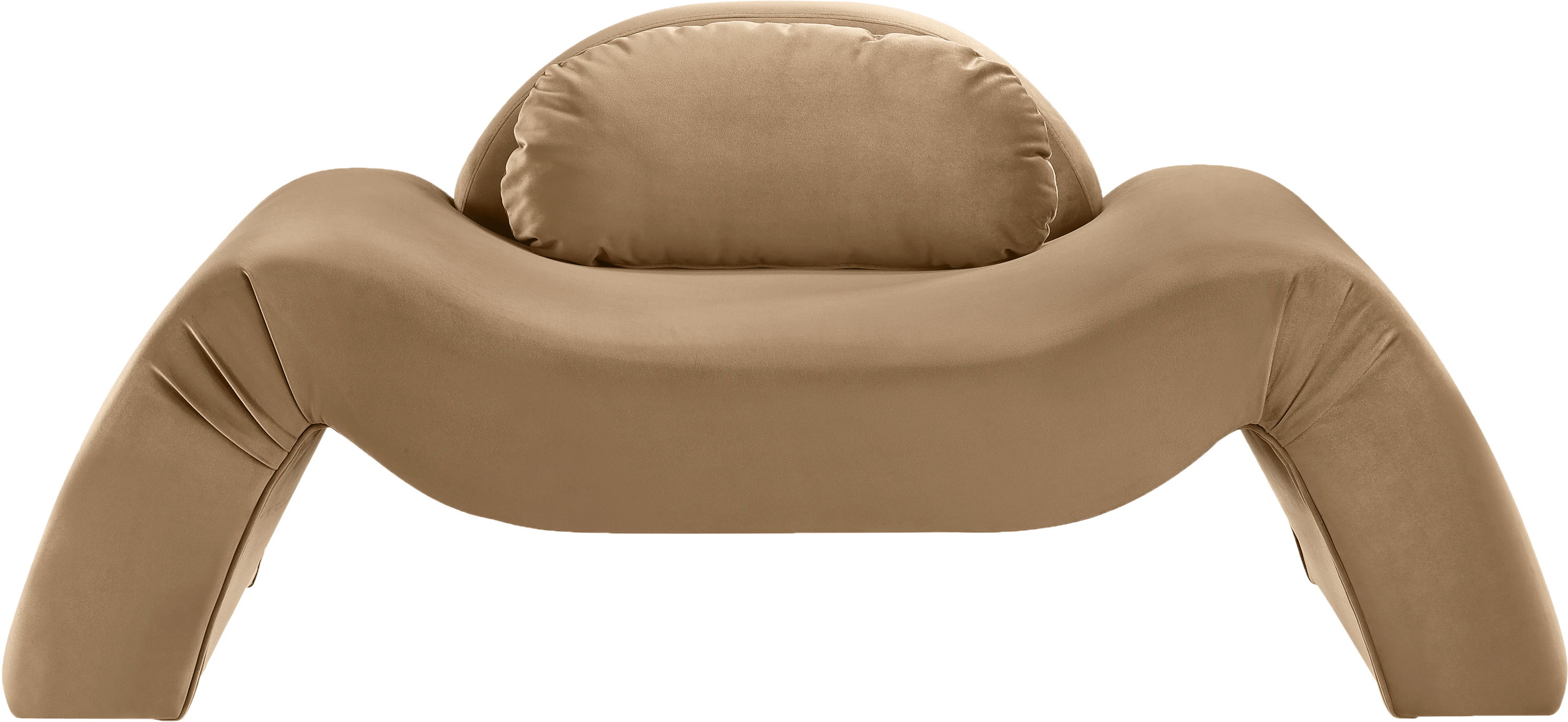Austin - Velvet Accent Chair - Beige