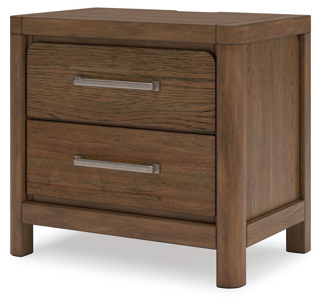 Ashley Furniture Cabalynn - Two Drawer Night Stand - Light Brown - Image 4