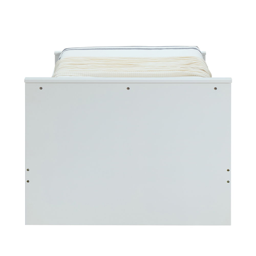 Ragna - Twin Bed - White, white, view 3