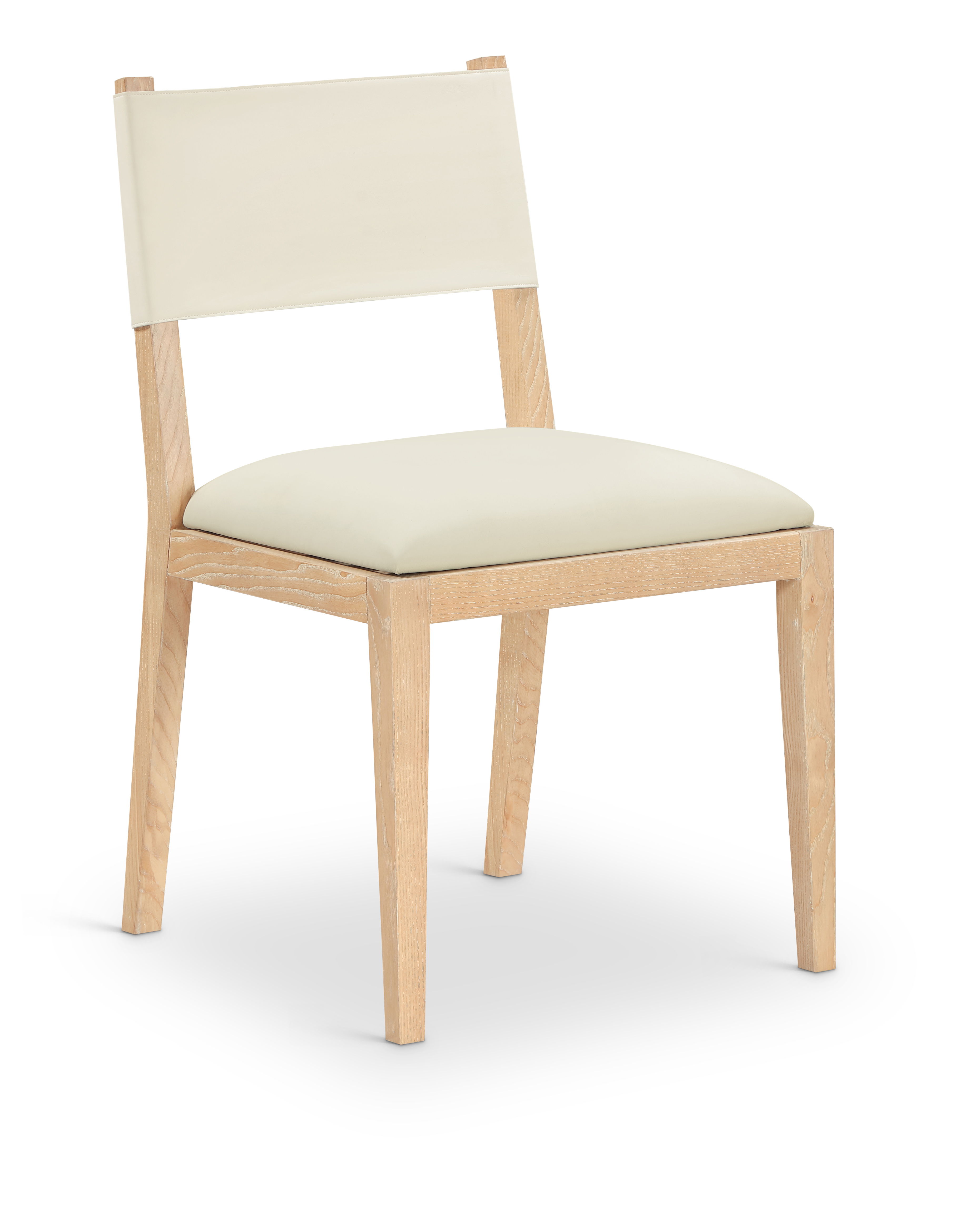 Avon - Vegan Leather Dining Side Chair (Set of 2) - Cream