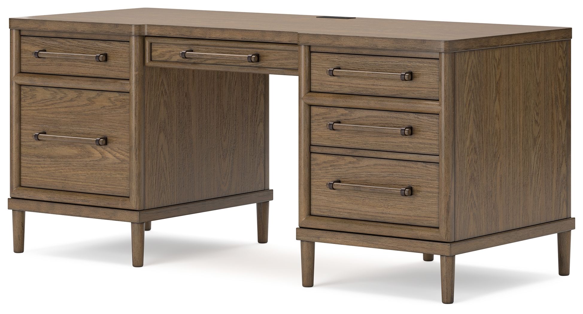Ashley Furniture Roanhowe - Home Office Desk - Brown - Image 3