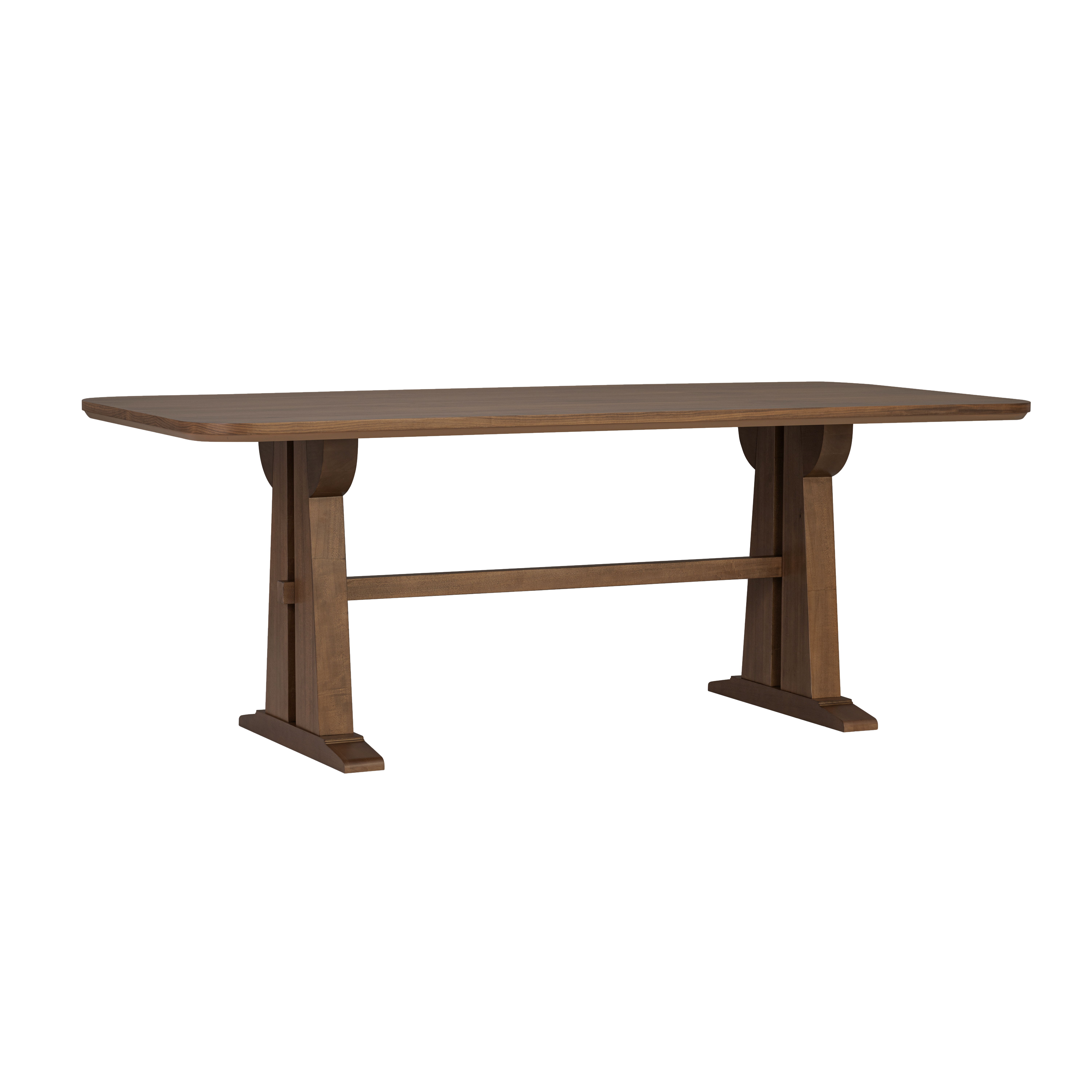 Lincoln - Rectangular Dining Table - Brown, light brown