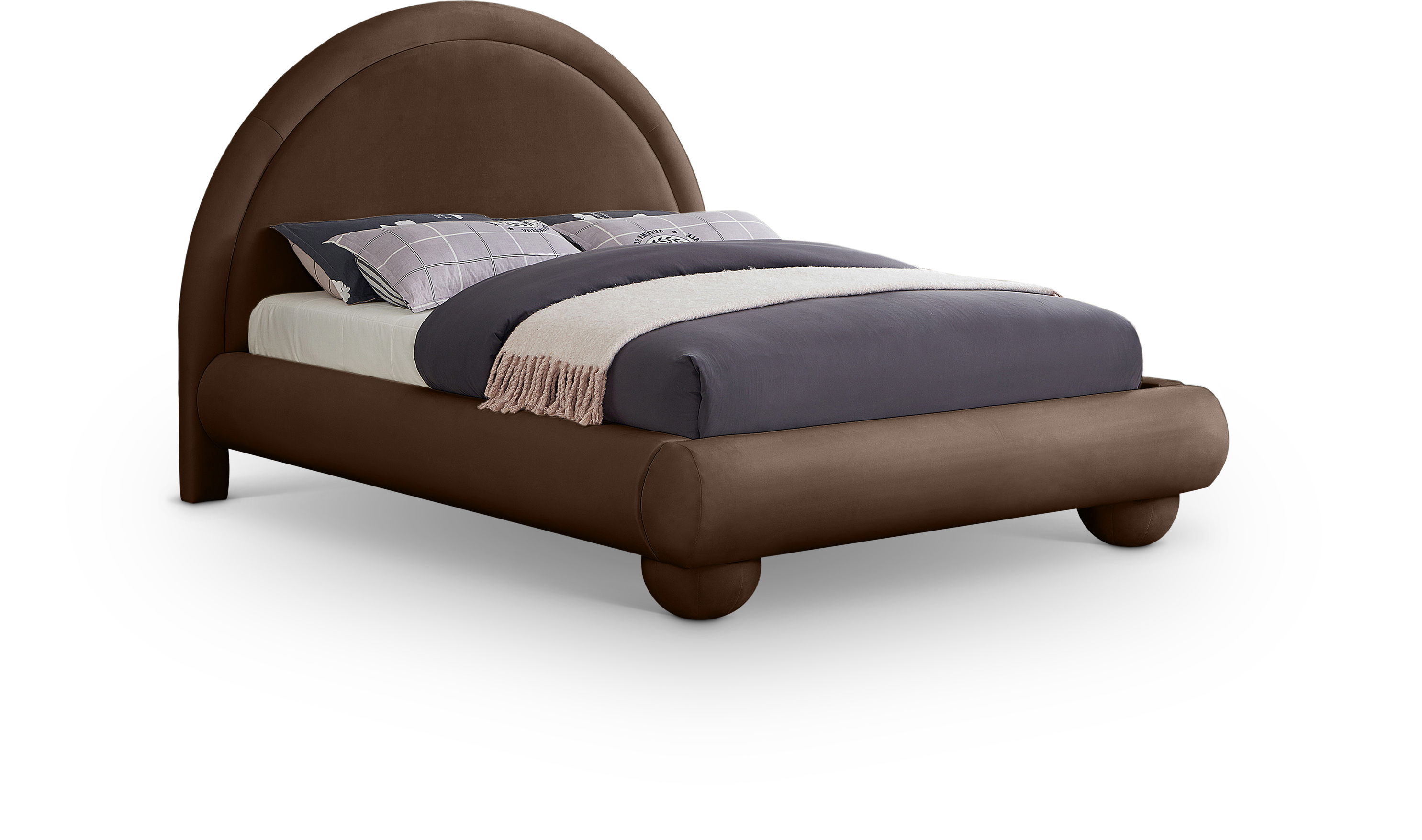 Madrid - King Bed - Brown