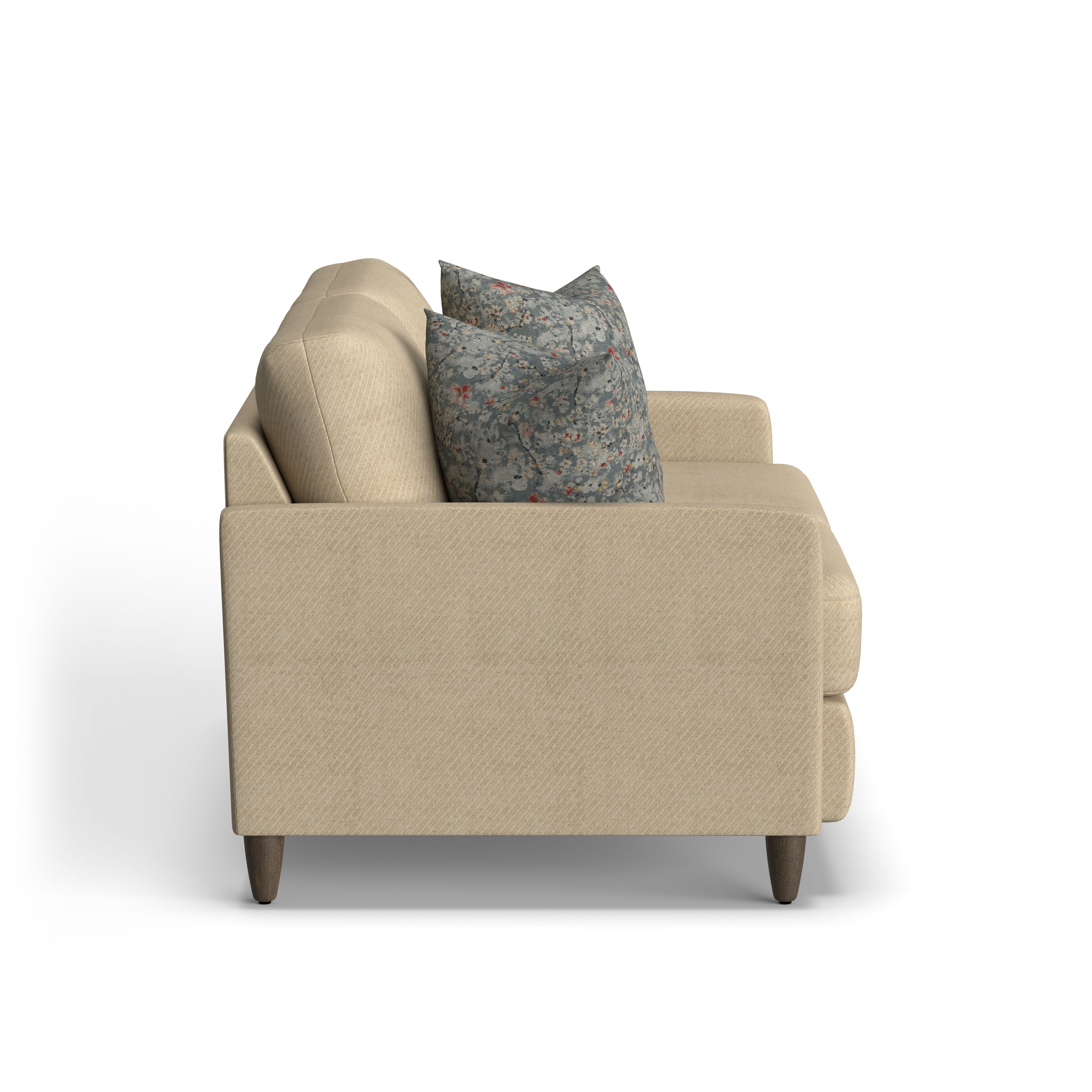 Fern - Fabric Loveseat, gray, view 6