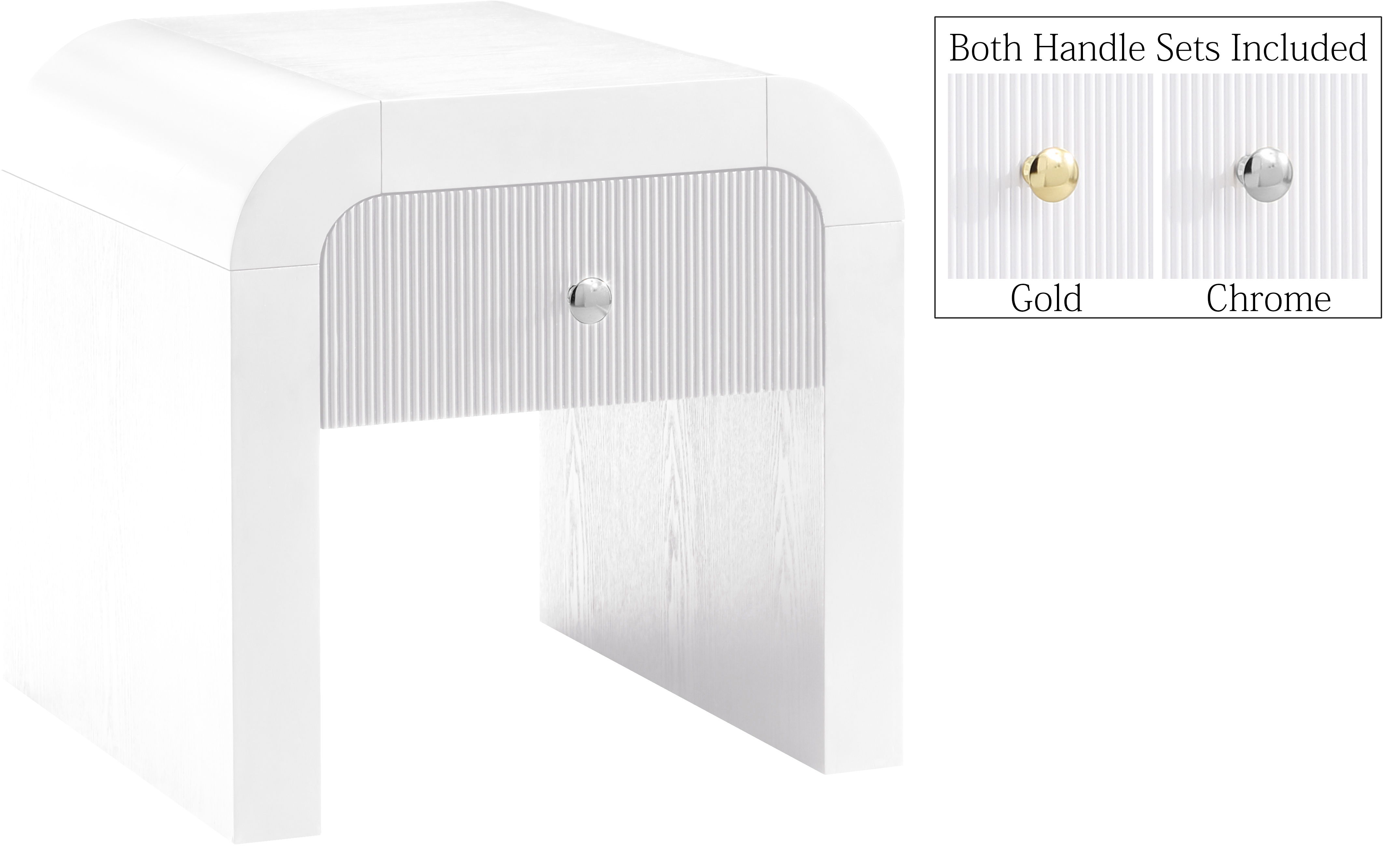 Artisto - End Table - White