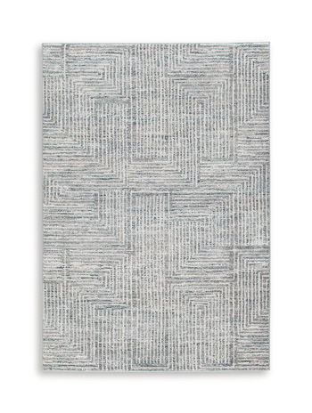 Jaiminson – 9′ x 12′ Rug – Blue / Gray / White