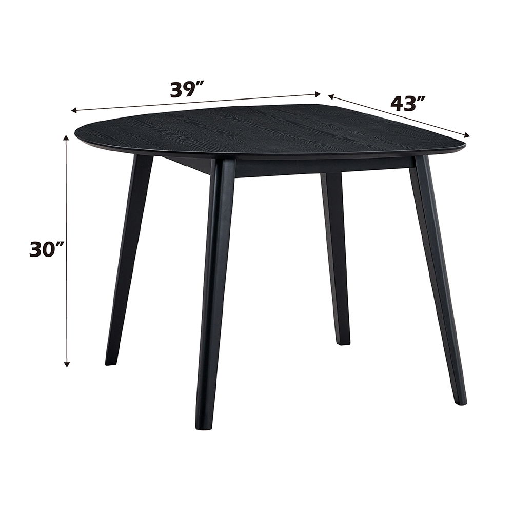 Real - Dining Table - Black, black, view 5