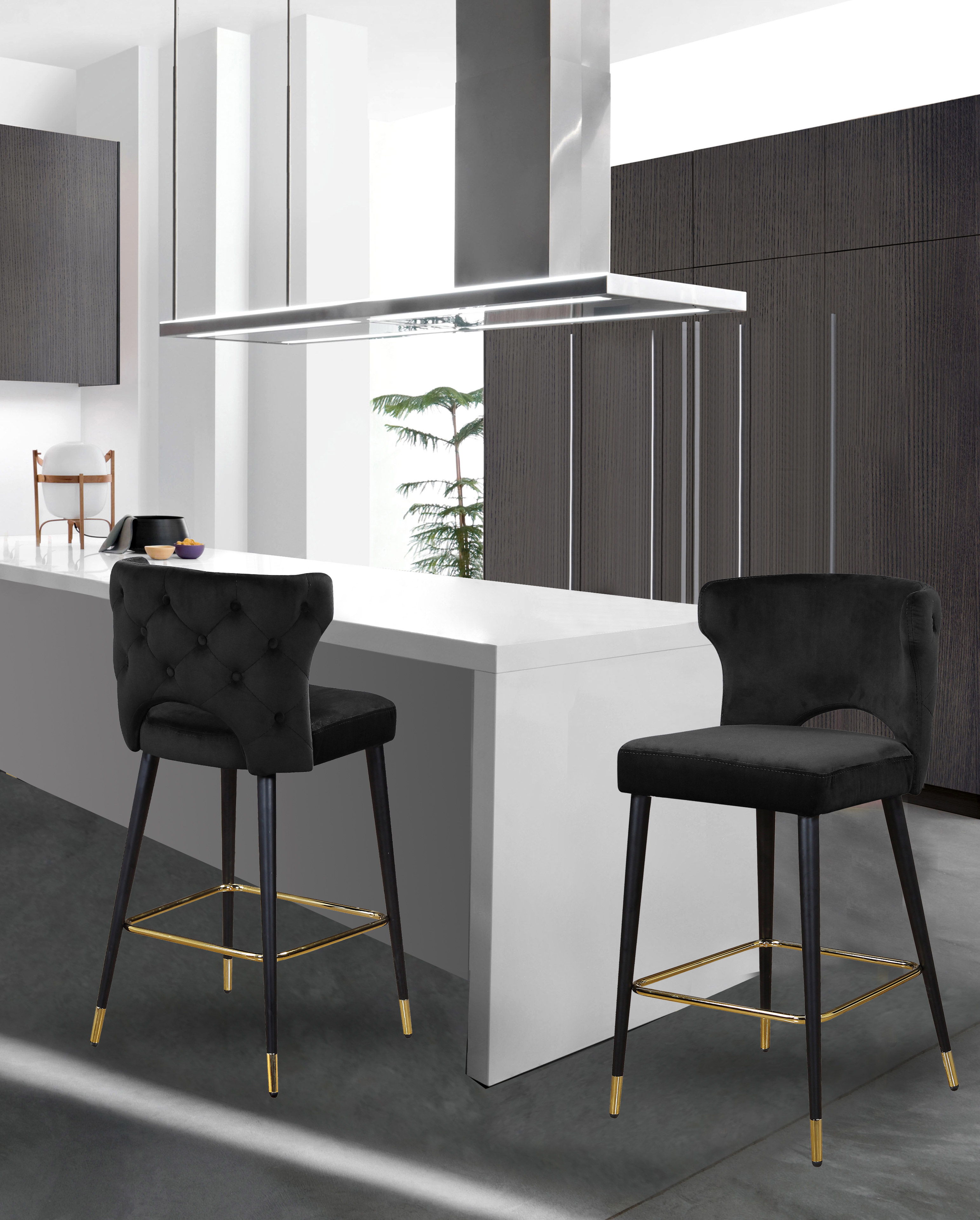 Kelly - Stool (Set of 2) - Black