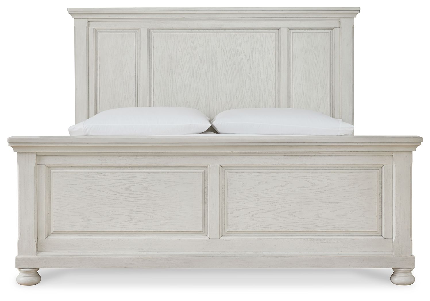 Robbinsdale - California King Panel Bed - Antique White