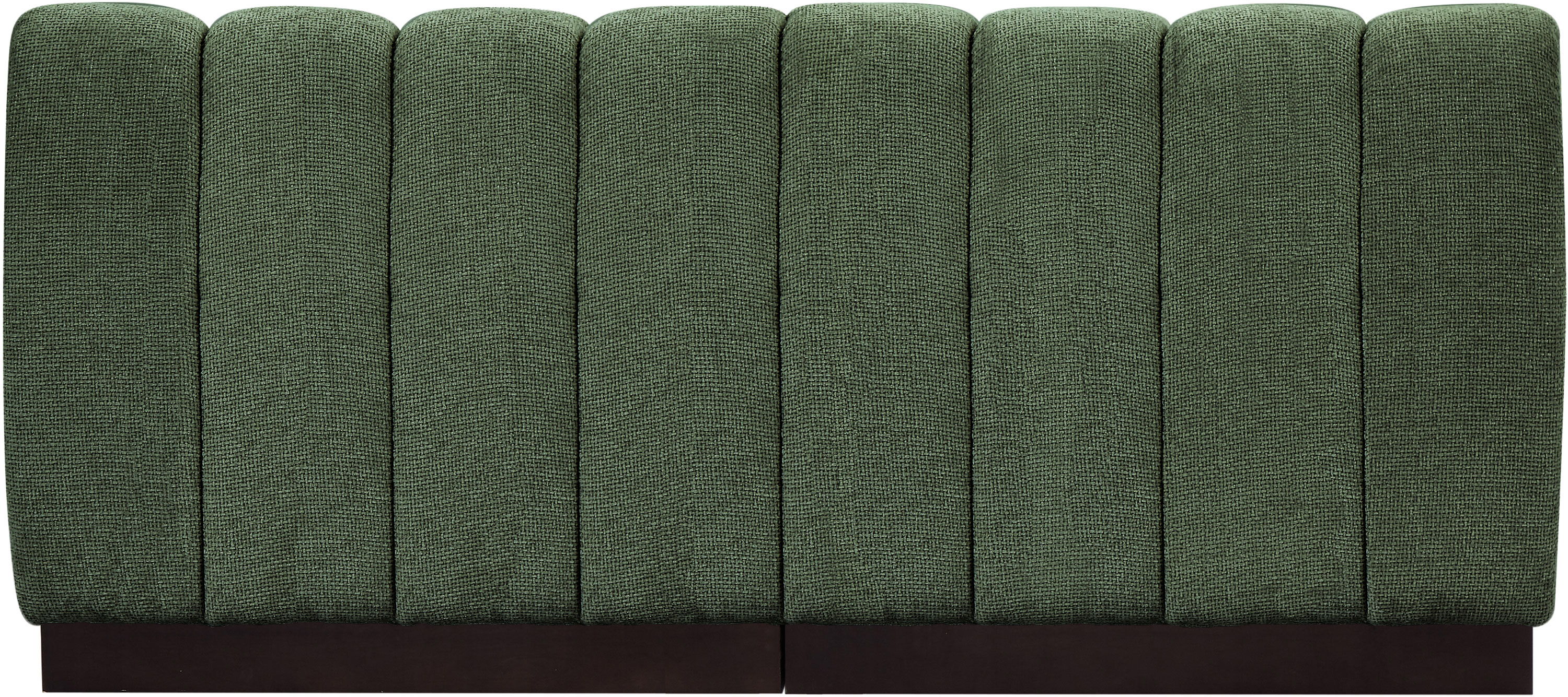 Quinn - 2 Piece Modular Armless Sofa - Green