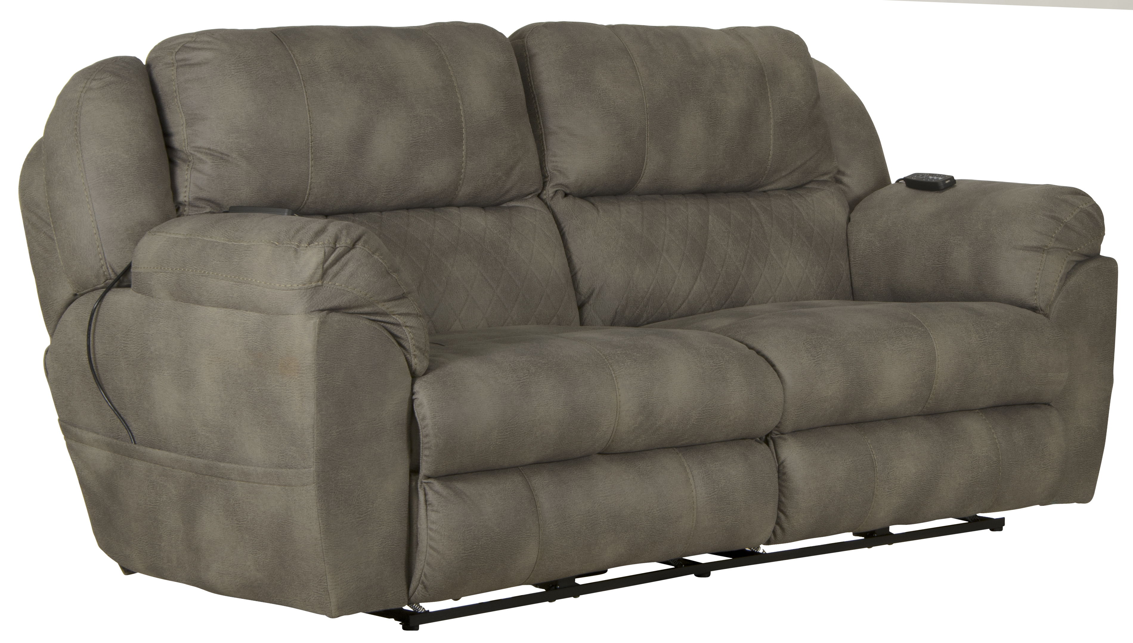 Flynn - Power Lay Flat Reclining Sofa Power Adjustable Headrest & Lumbar And Dual Heat & Massage - Fig