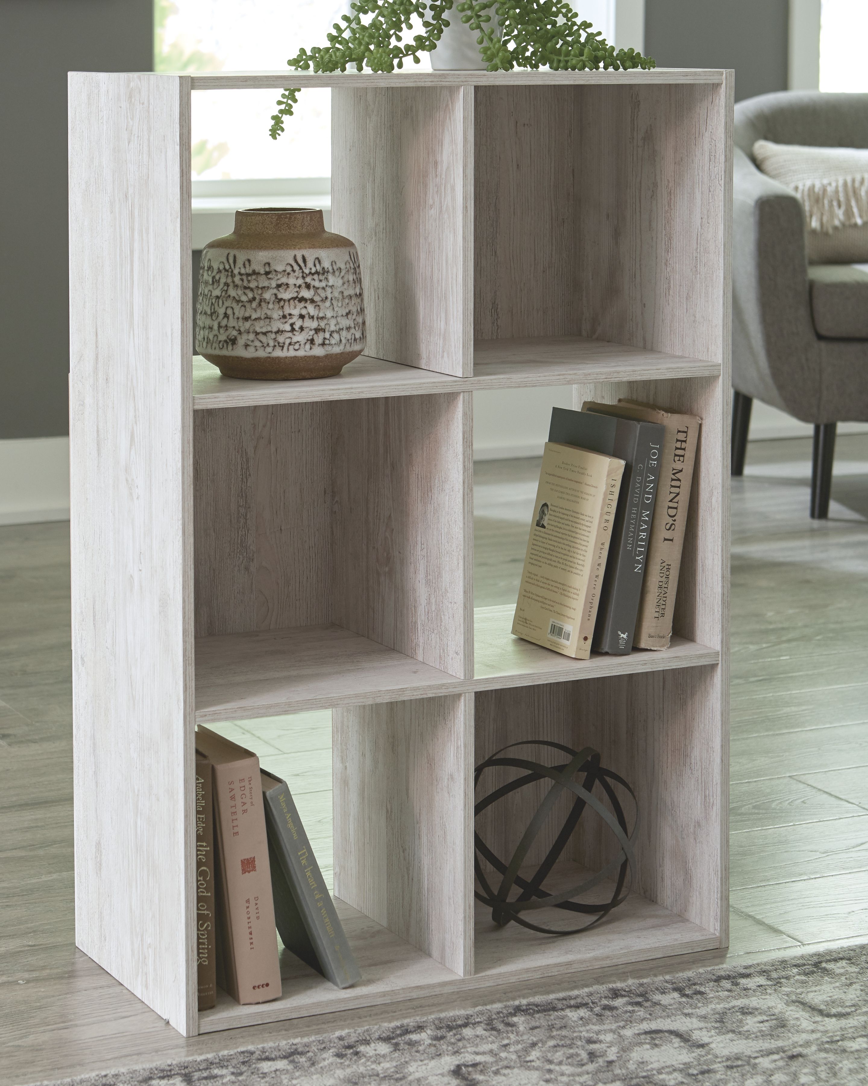 Ashley Furniture Paxberry - Six Cube Organizer - Whitewash - Image 3
