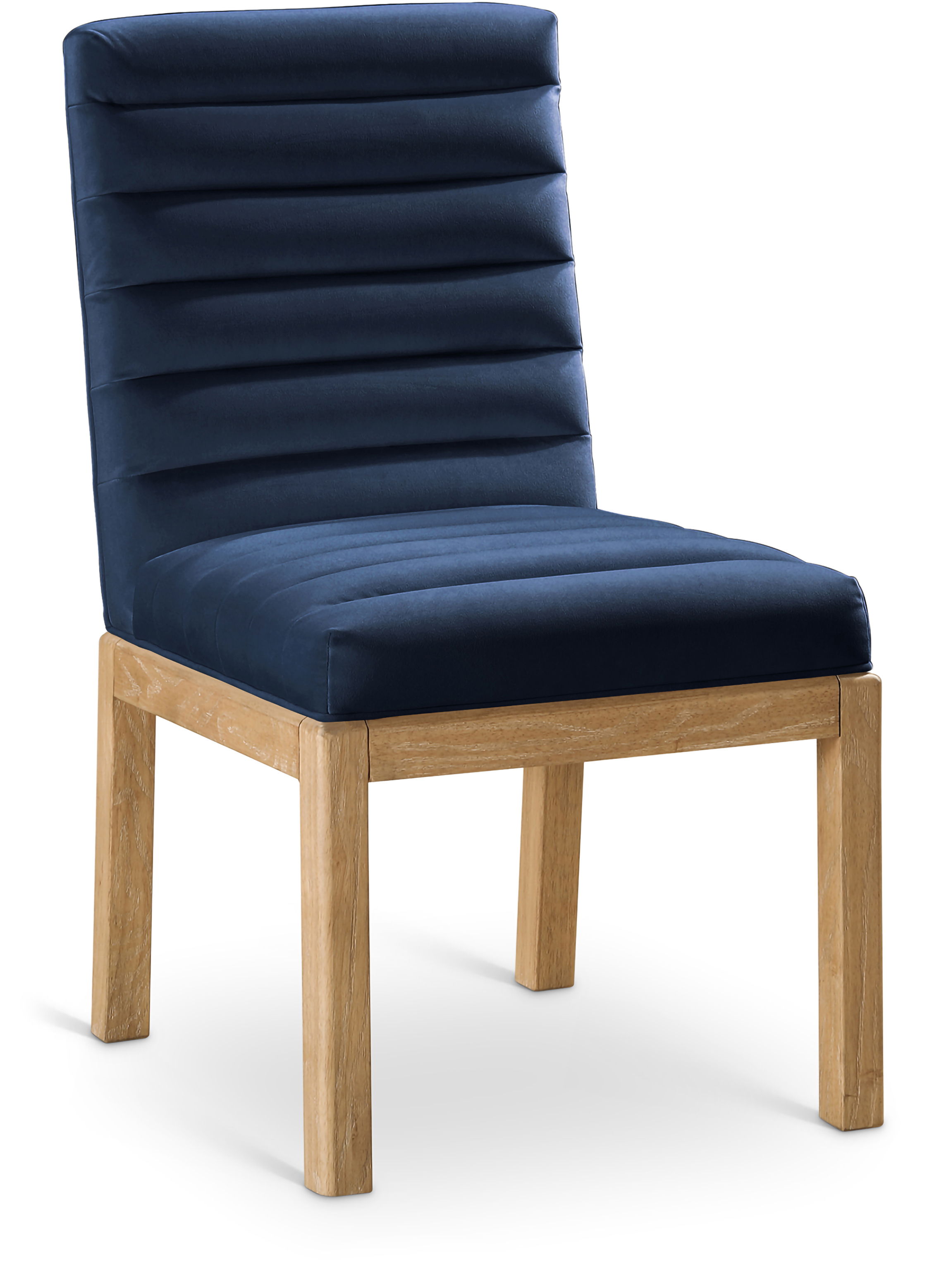 Evelyn - Dining Chair With Natural Legs - Navy