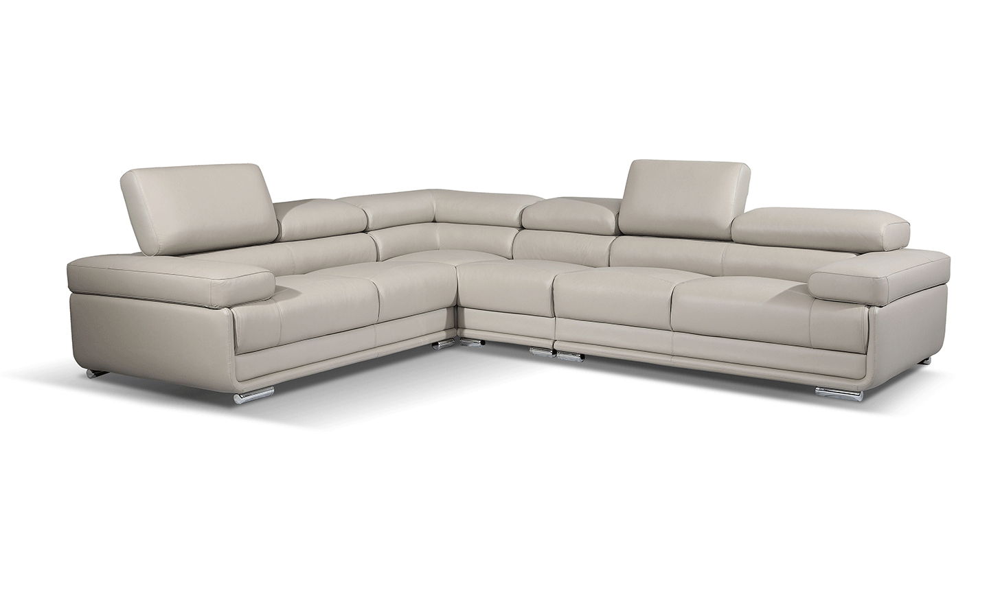 2119 - Sectional - Light Gray