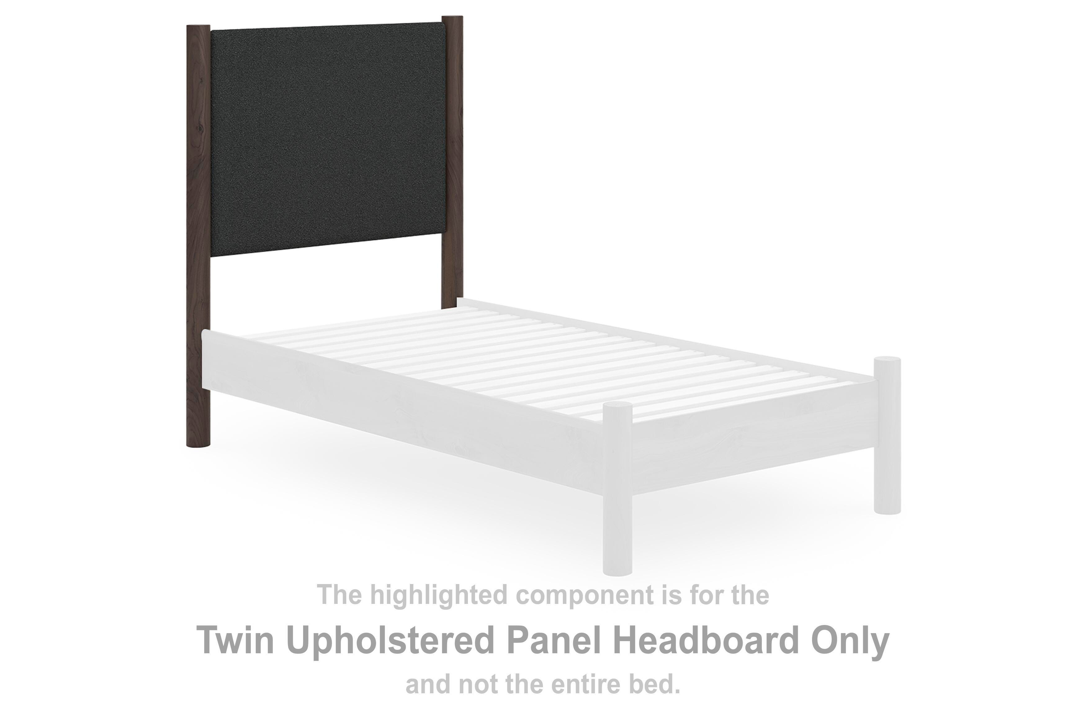 Pamytta – Twin Upholstered Panel Headboard – Brown