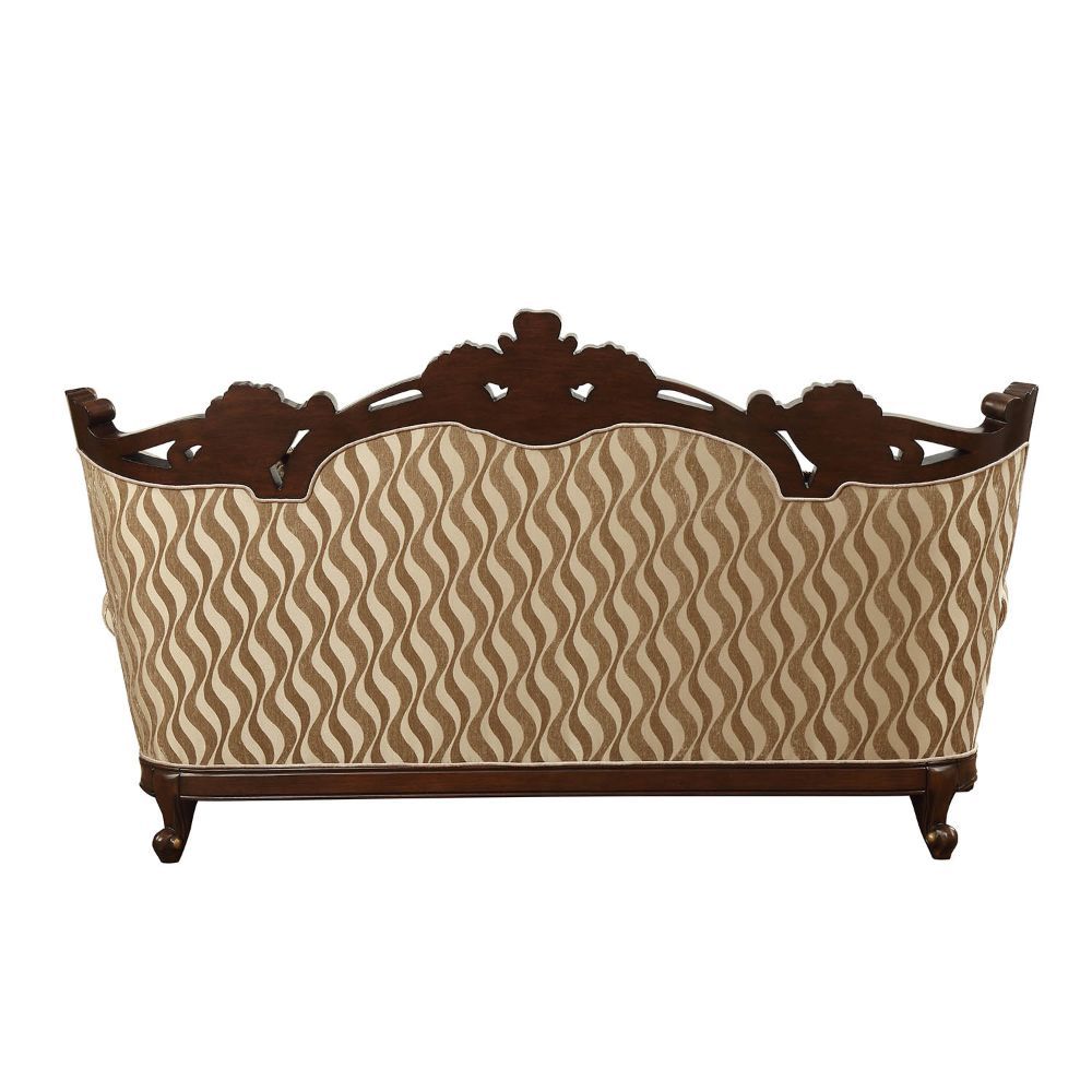 Shalisa - Sofa With 7 Pillows (Same Lv01585) - Fabric & Walnut, dark brown, view 6
