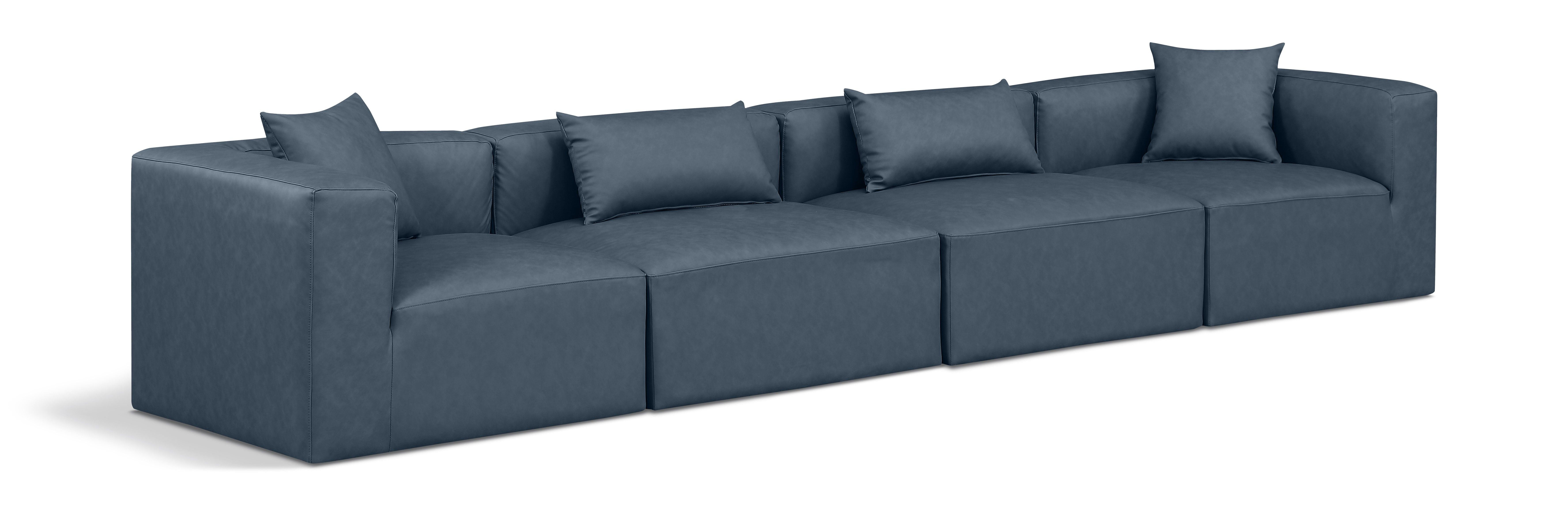 Cube - Modular 4 Seat Sofa - Navy Blue