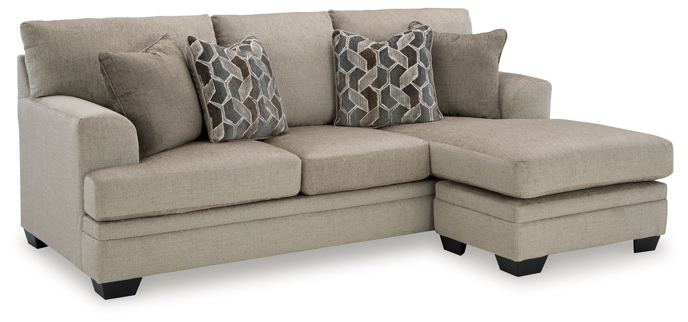 Ashley Furniture Stonemeade - 3 Pc. - Sofa Chaise, Chair And A Half, Ottoman - Taupe - Image 3