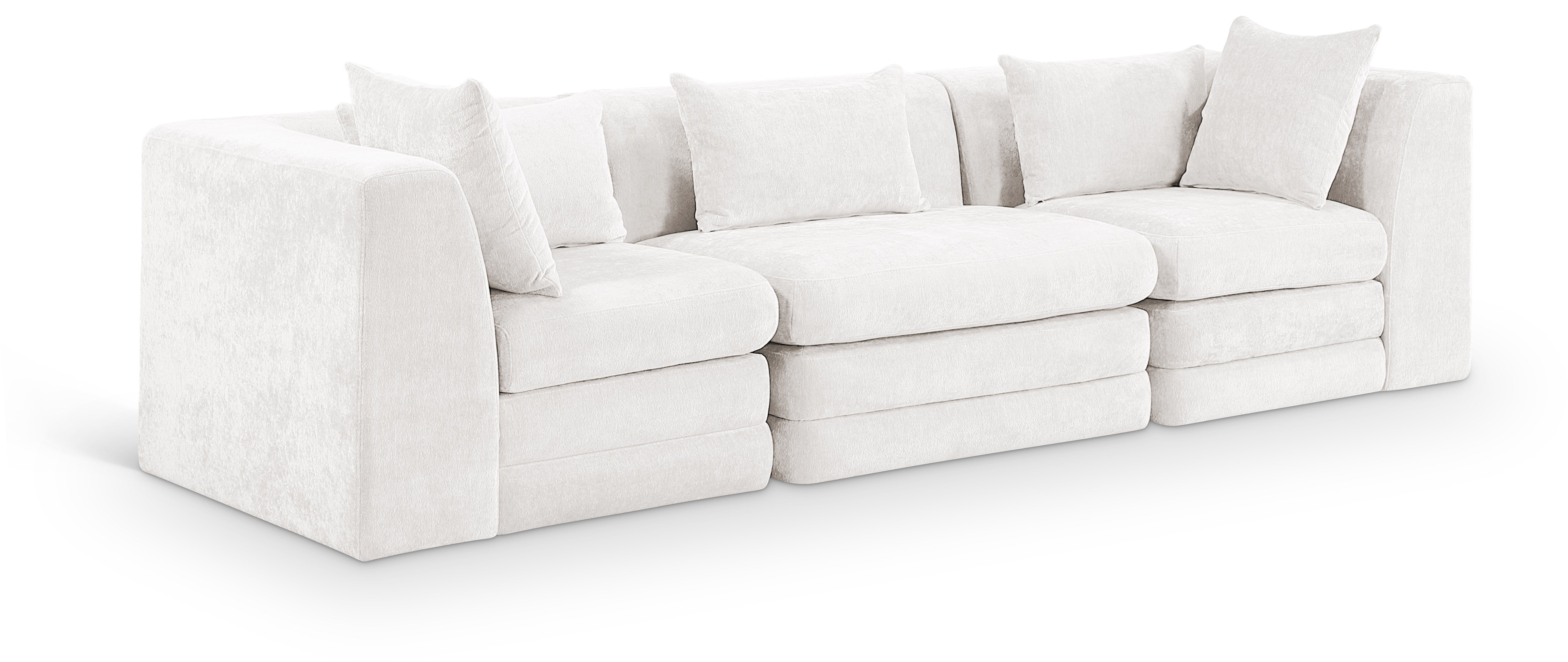 3 Pc · 114" Upholstered Modular Sofa