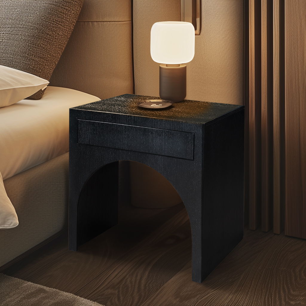 August - Night Stand - Black