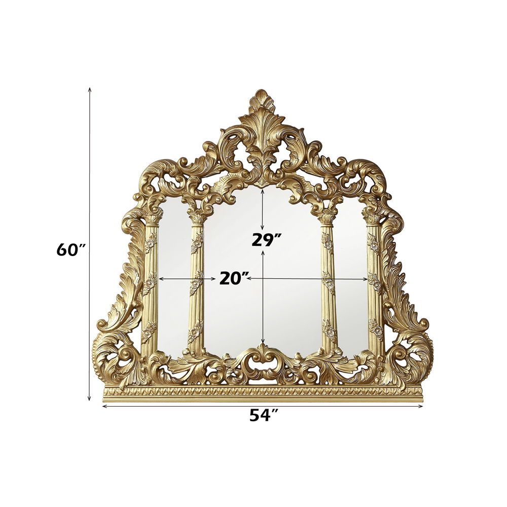 Cabriole - Mirror - Gold, gold, view 3