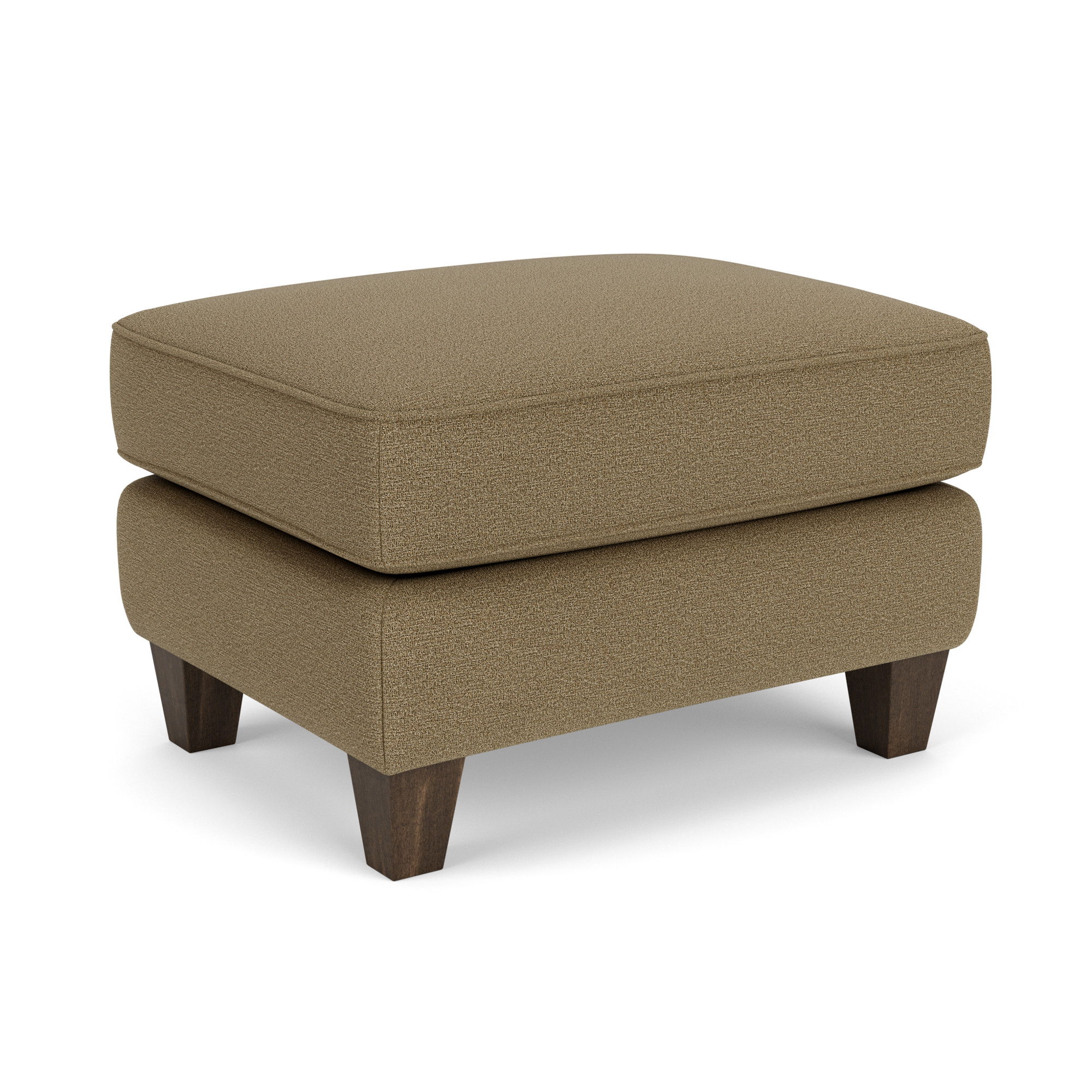 Libby - Fabric Ottoman, light brown, view 3