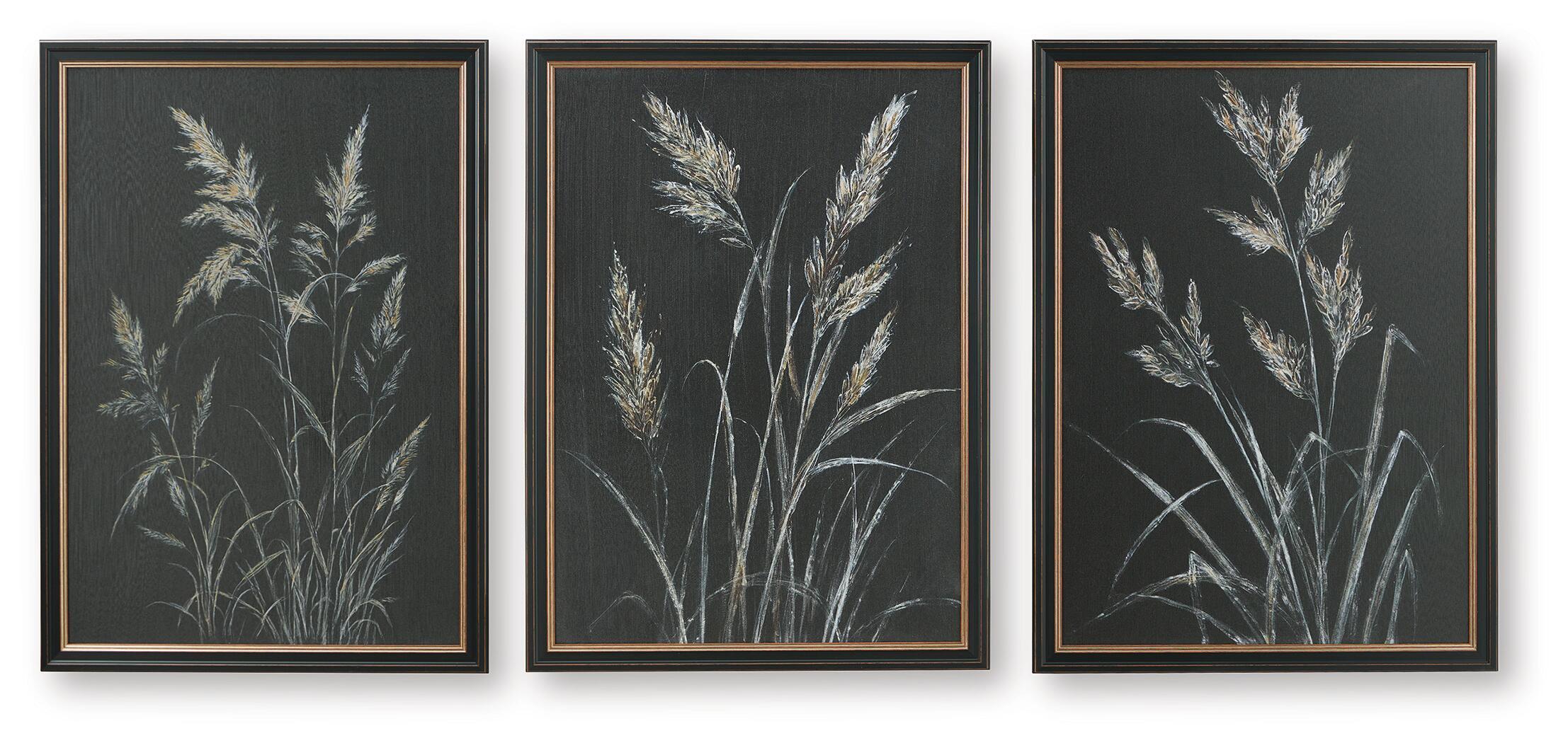 Janisburg – Wall Art Set (Set of 3) – Black / White / Brown