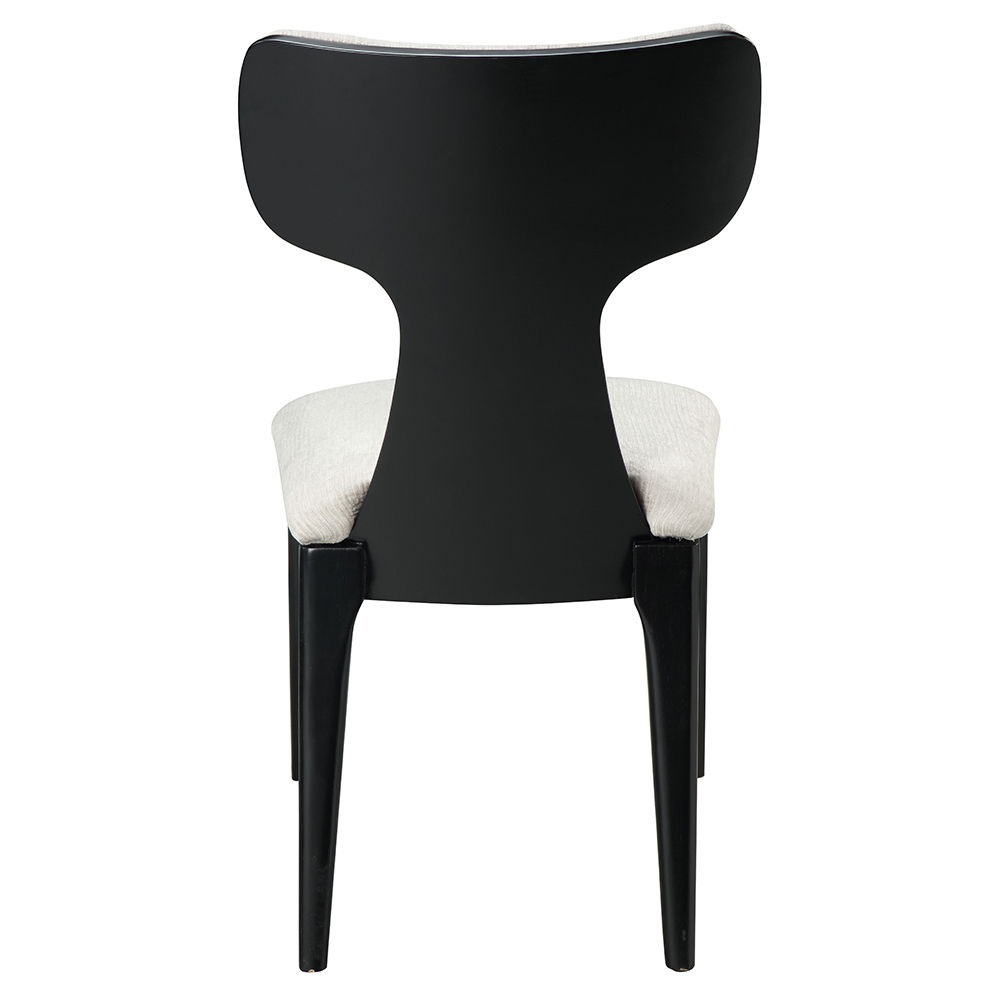 Marioly - Side Chair (Set of 2) - White Chenille, white, view 4