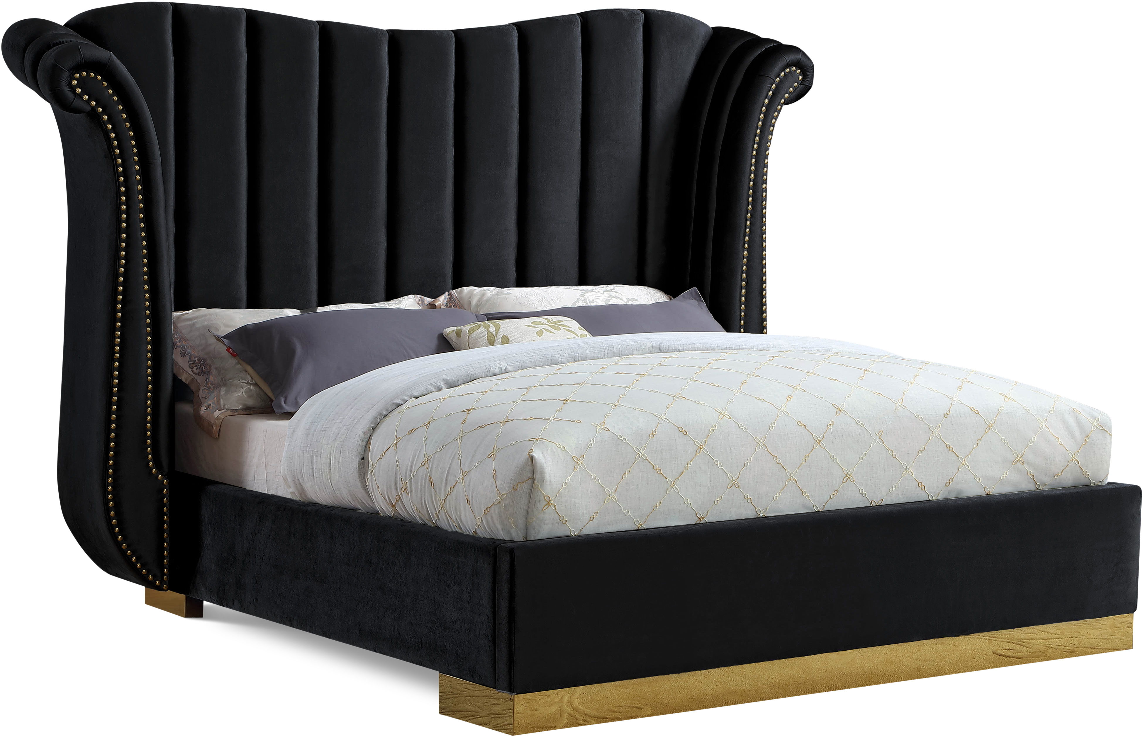 Flora - King Bed - Black