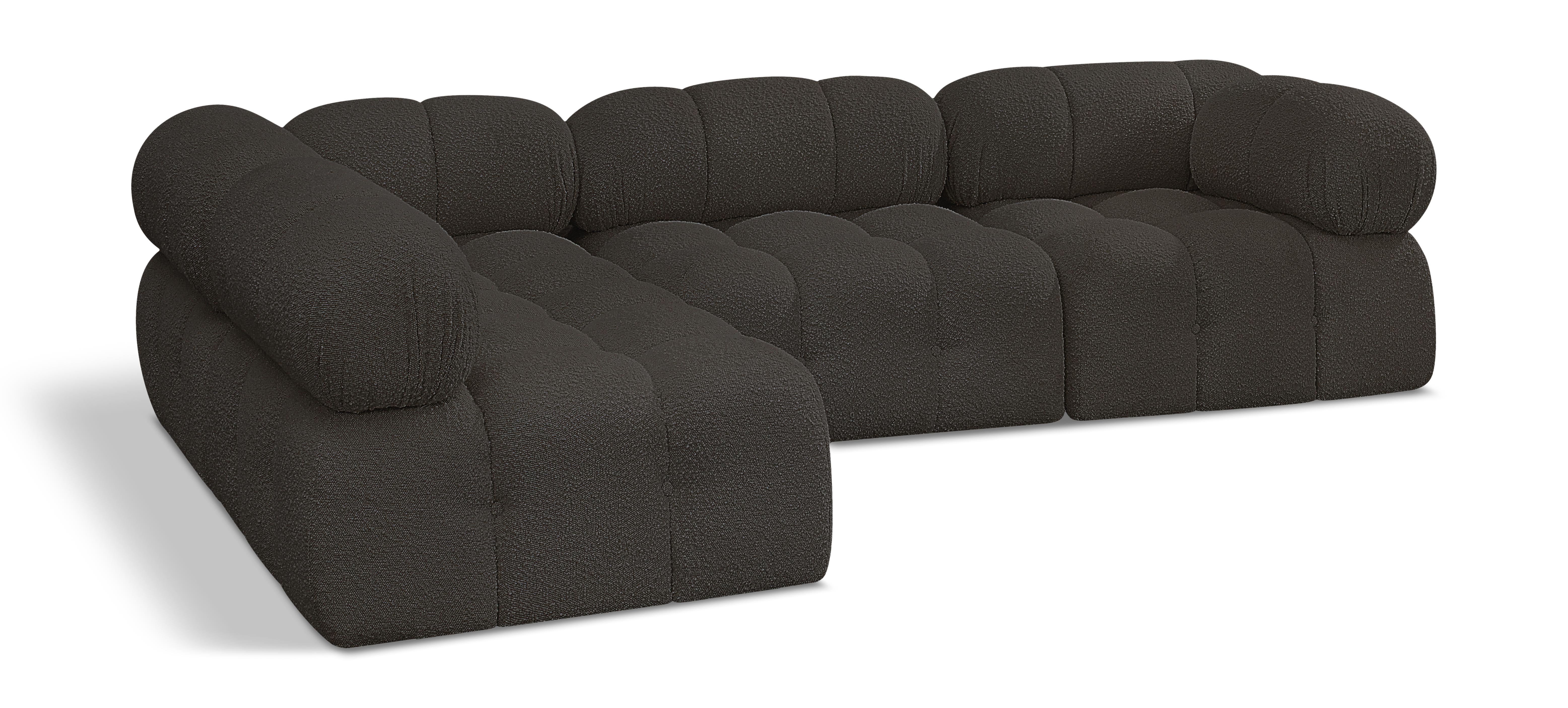 Ames - 4 Piece Modular Sectional - Brown