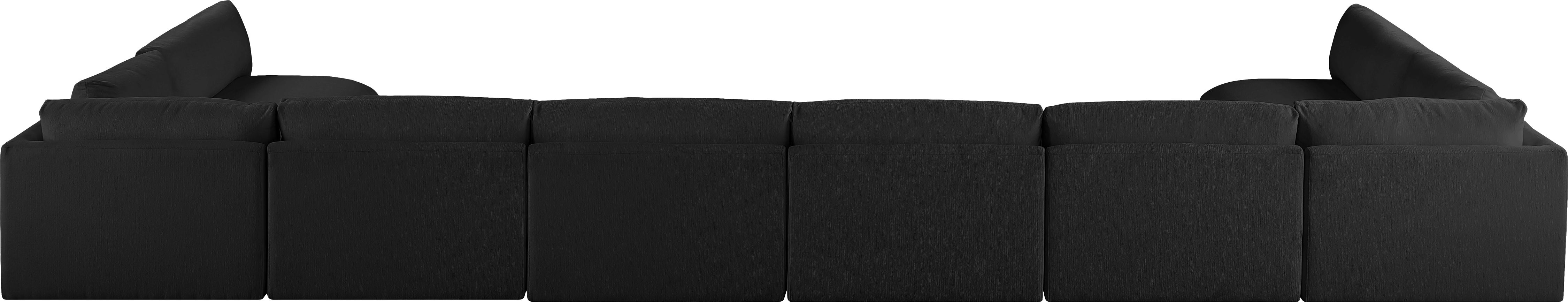 Ease - 8 Piece Modular Sectional - Black