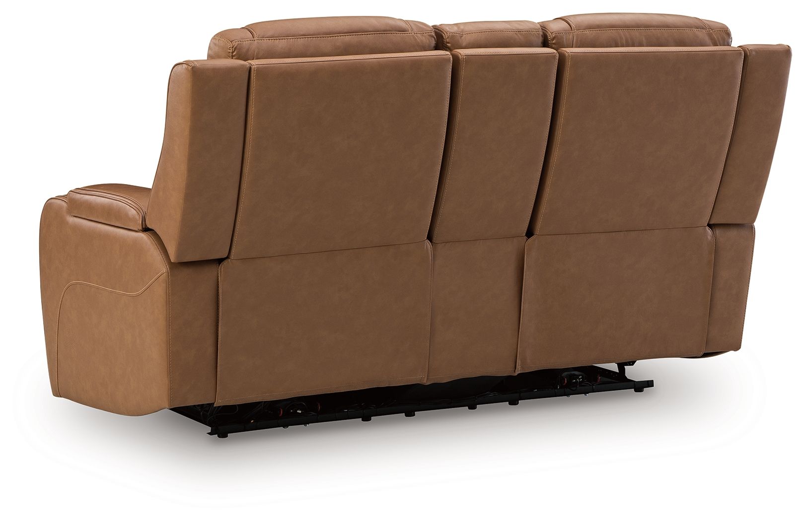 Ashley Furniture Knightington - Power Reclining Loveseat With Audio Console - Caramel - Image 5