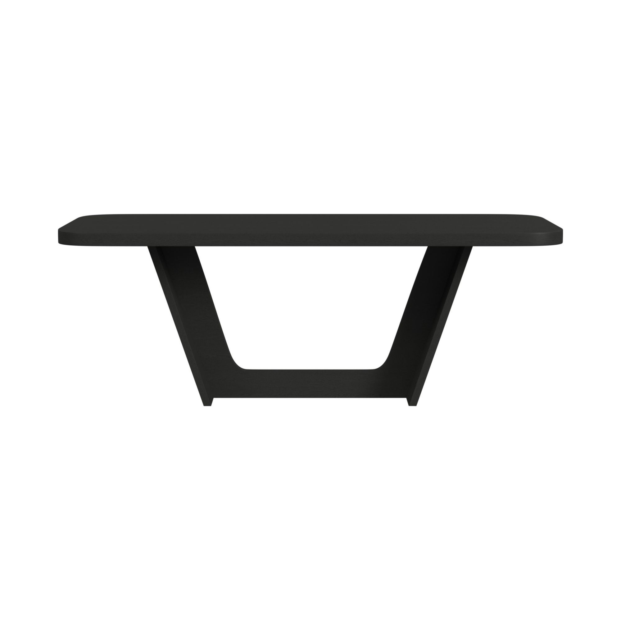 Ridgemont - Rectangular Dining Table - Black With Grain