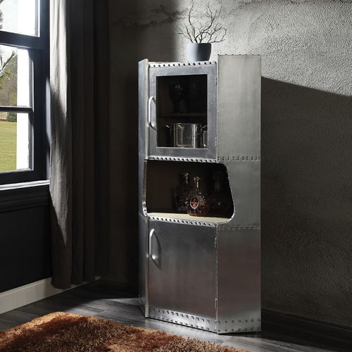 Brancaster - 57" Cabinet - Aluminum, silver