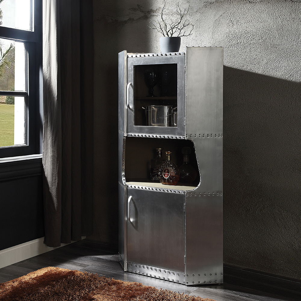Brancaster - 57" Cabinet - Aluminum, silver