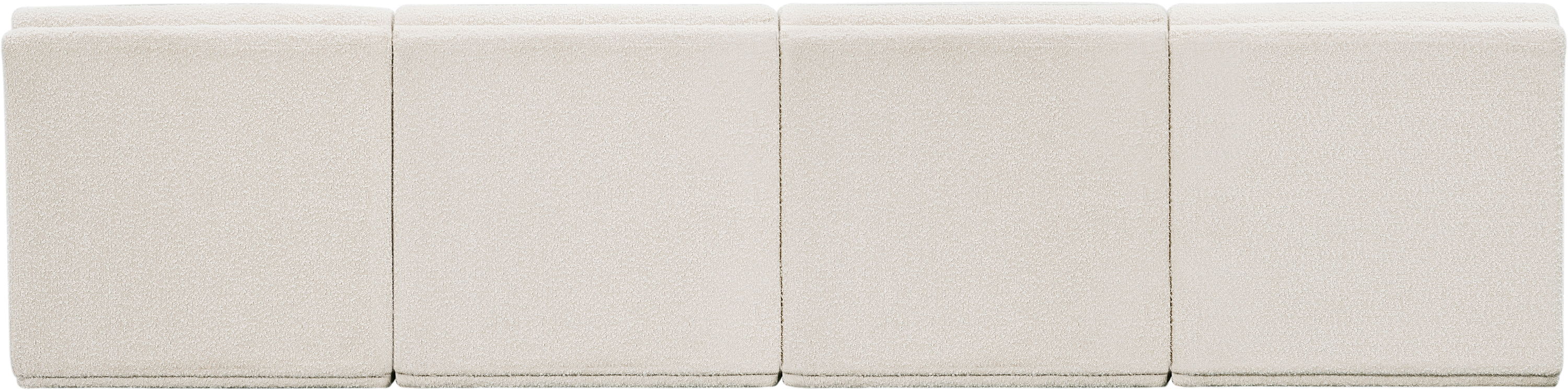 Ollie - 4 Piece Armless Modular Sofa - Cream