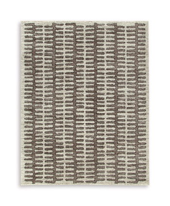 Cartlett – 8′ x 10′ Rug – White / Taupe / Black