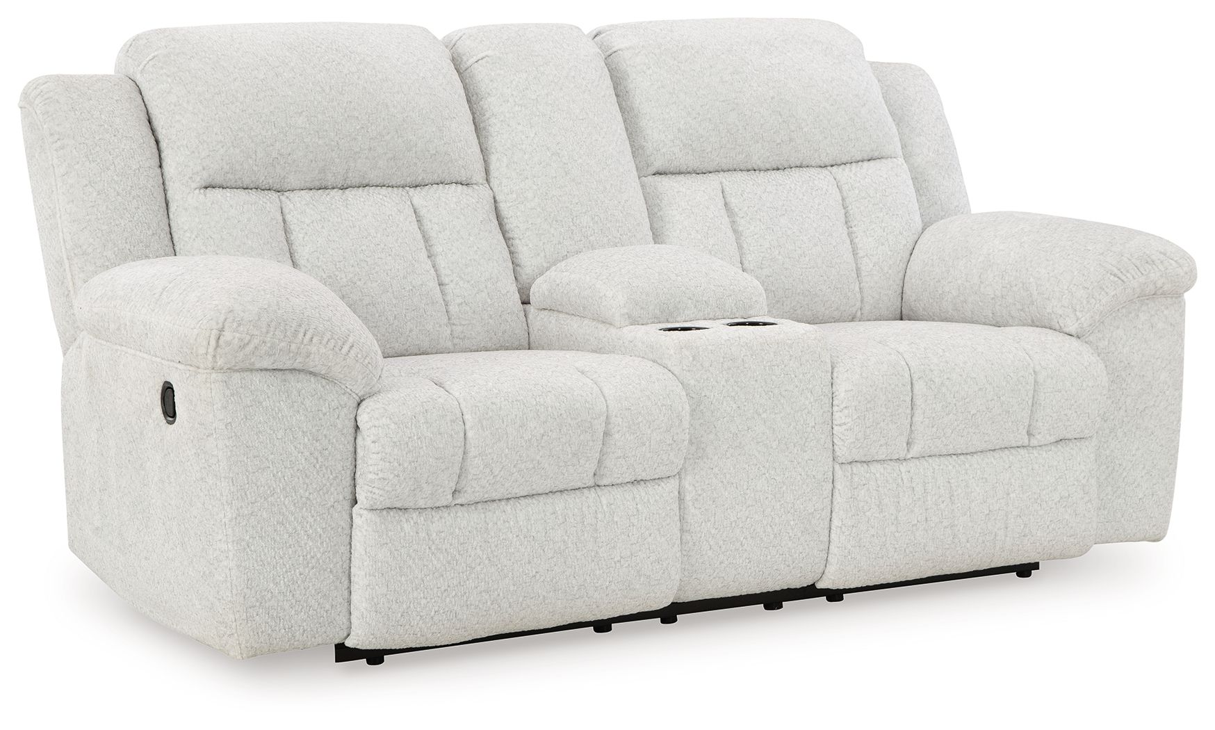 Ashley Frohn DBL Rec Loveseat w/Console - Snow