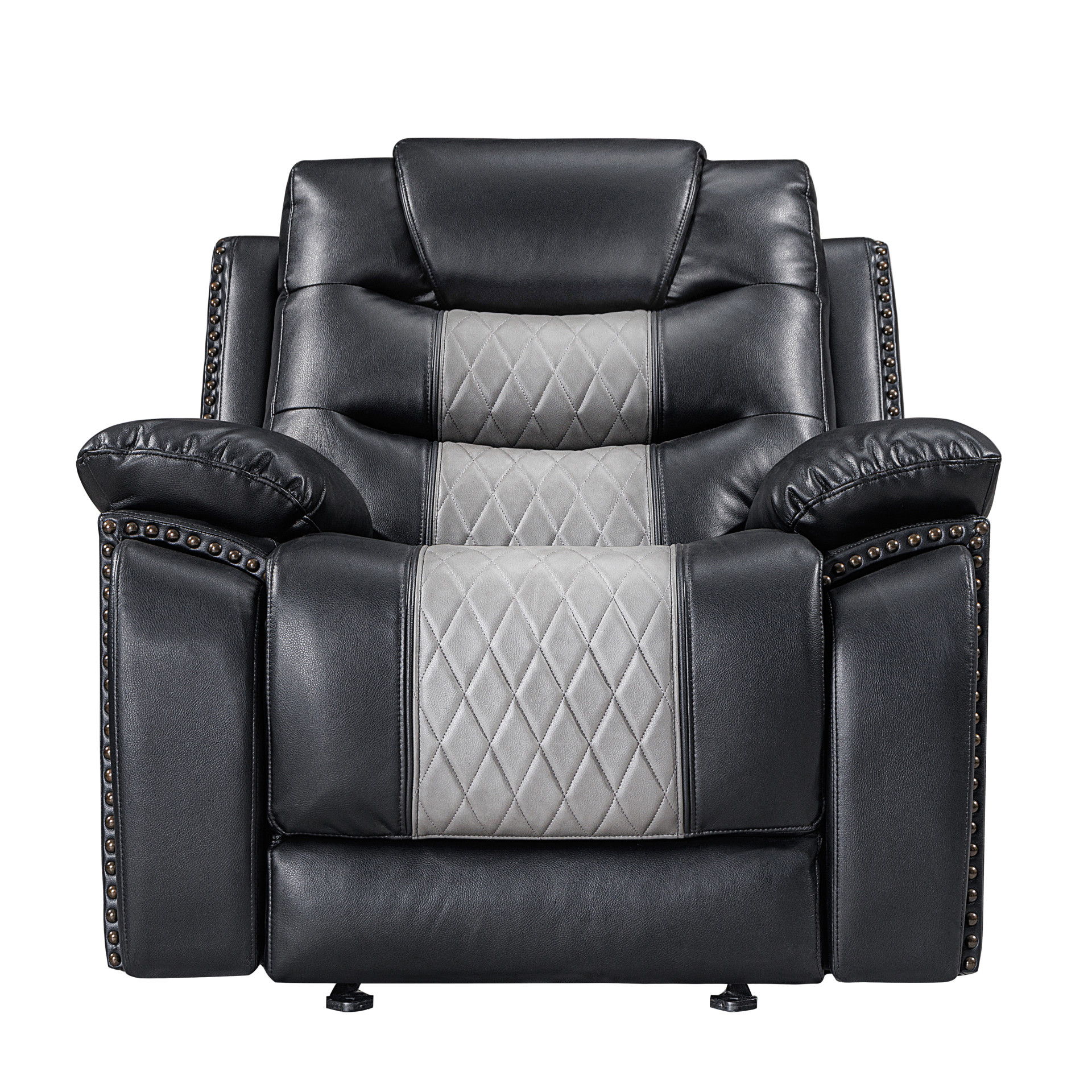 Nikko - Glider Recliner - Black / Gray